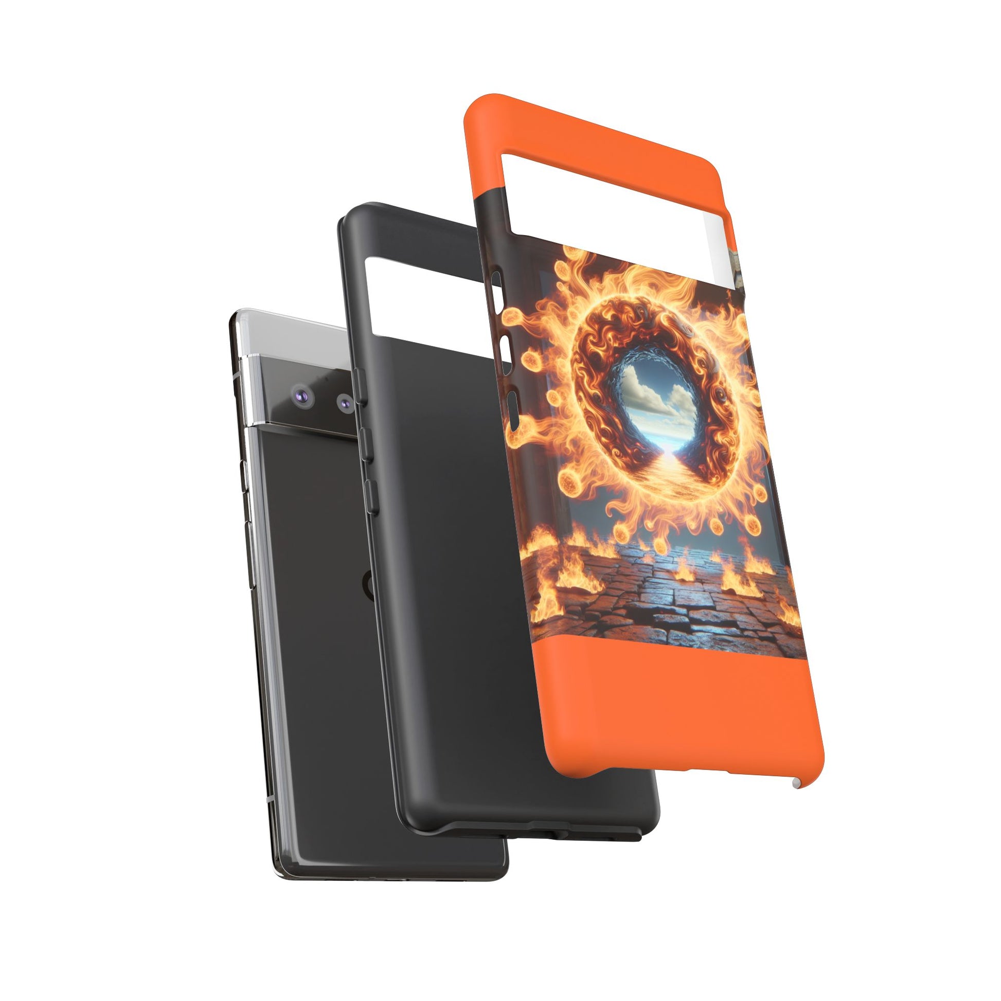 Vibrant Phone Case, Tough Cases for Gamers, Fire Element Phone Cover, Unique Protector, Game Lover Gifts