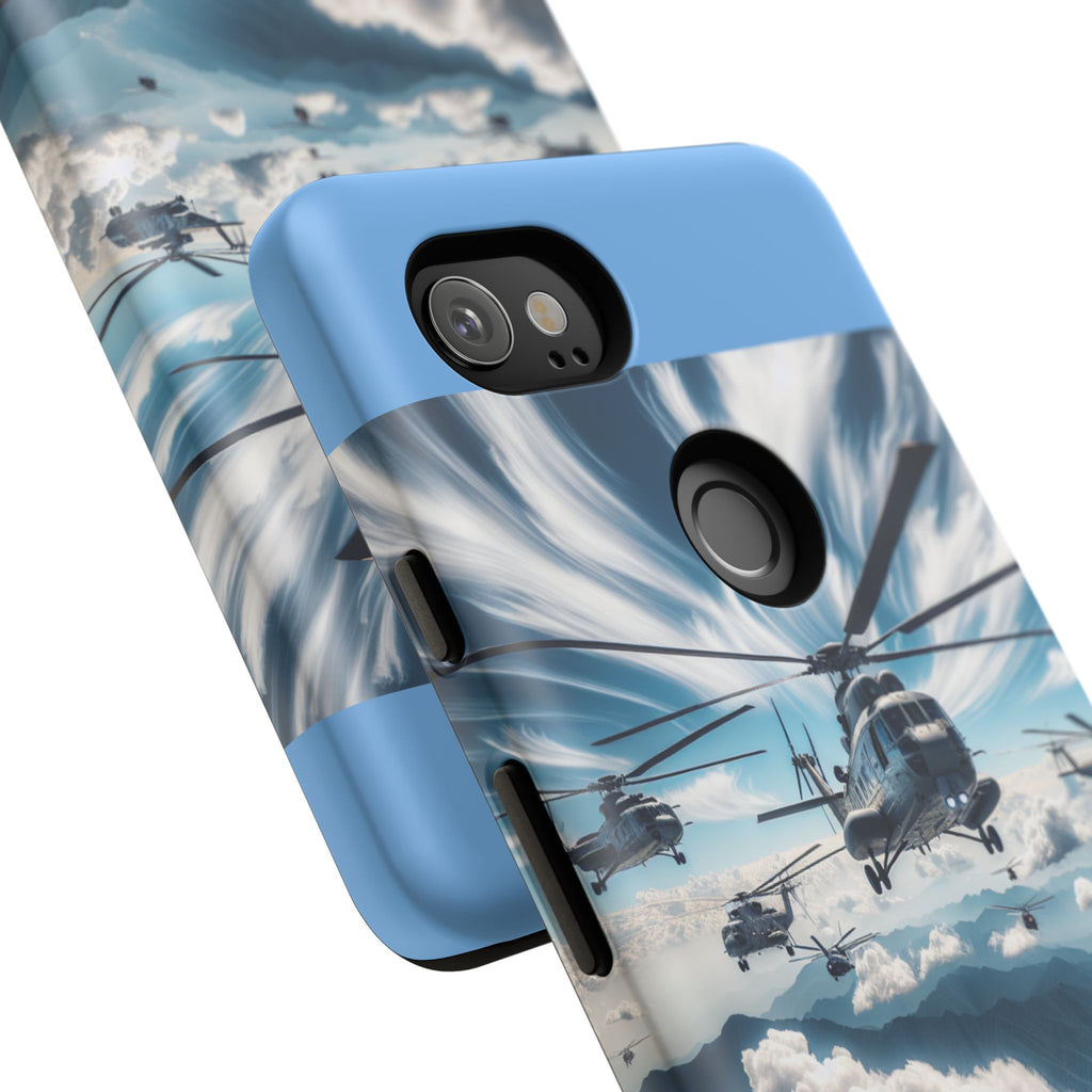 Tough Cases - Helicopter Design Phone Case, Military Style Cover, Unique Gift for Aviation Lovers, Durable Phone Protector, Hobbyist [...]