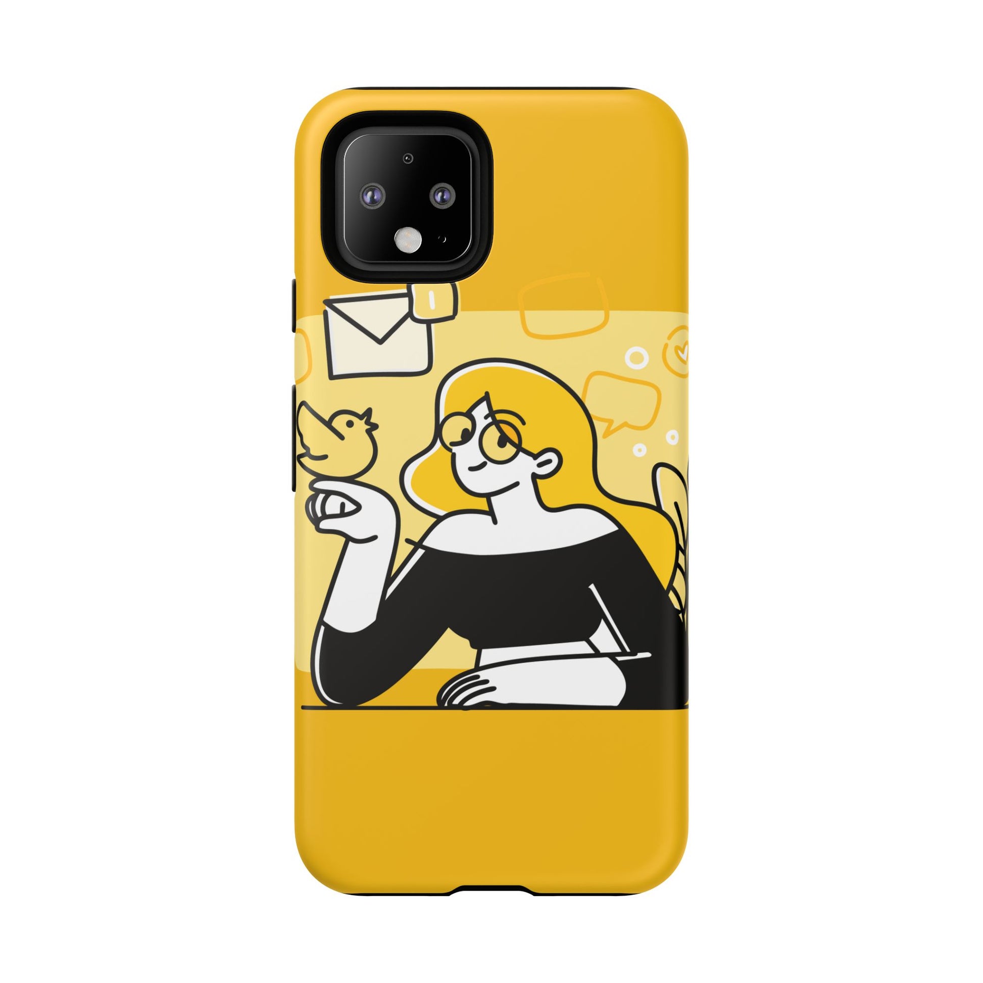 Chic Phone Case with Playful Design, Smartphone Cover, Unique Gift, Trendy Accessory, Eco-Friendly Case