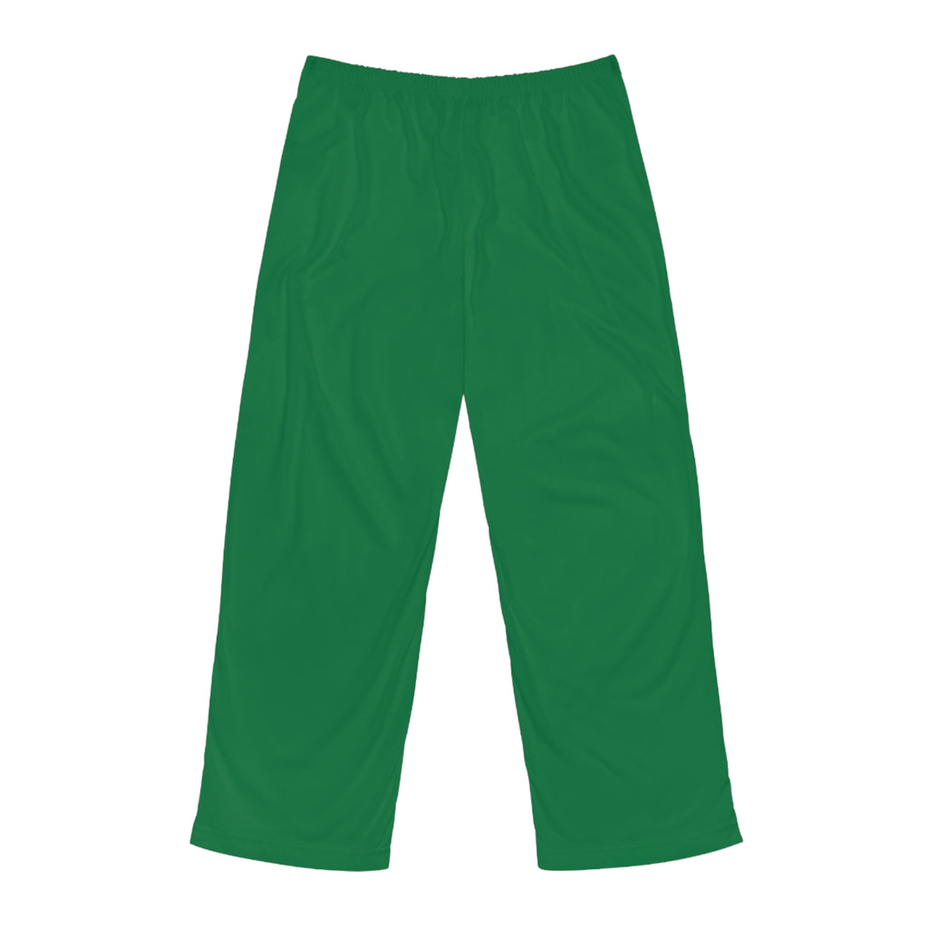 Relaxing Men's Pajama Pants - Cozy Loungewear for Home, Perfect for Sleep, Relaxation, Gifts, and Holidays, Green Abstract Design