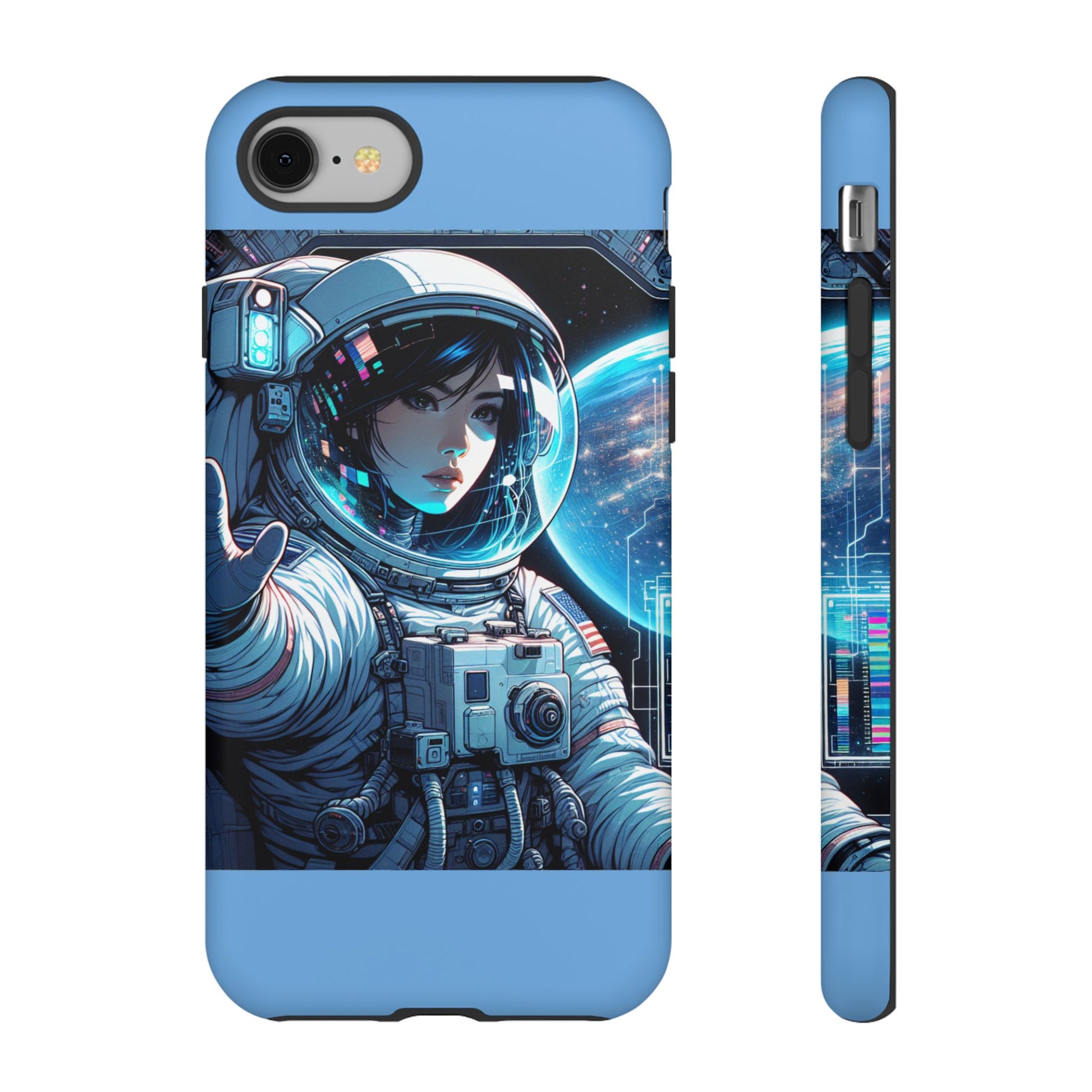 Astronaut Phone Case, Space-Themed Tough Case, Unique Gift for Science Lovers, Trendy Protection for Smartphones, Cool Tech Accessories