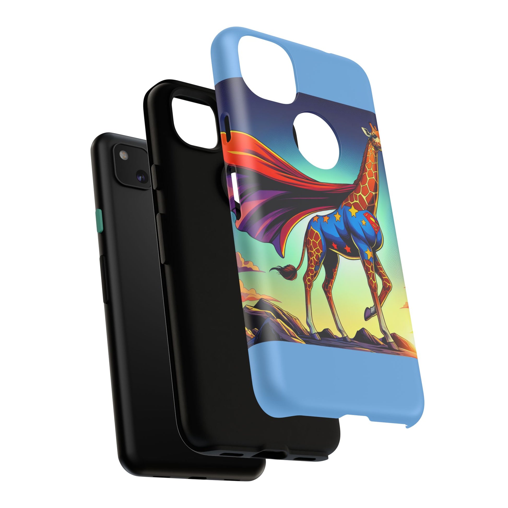 Superhero Giraffe Phone Case | Tough Cases, Unique Gifts, Animal Lover Accessories, Fun Tech Protectors, Cute Phone Covers, Birthday Gift