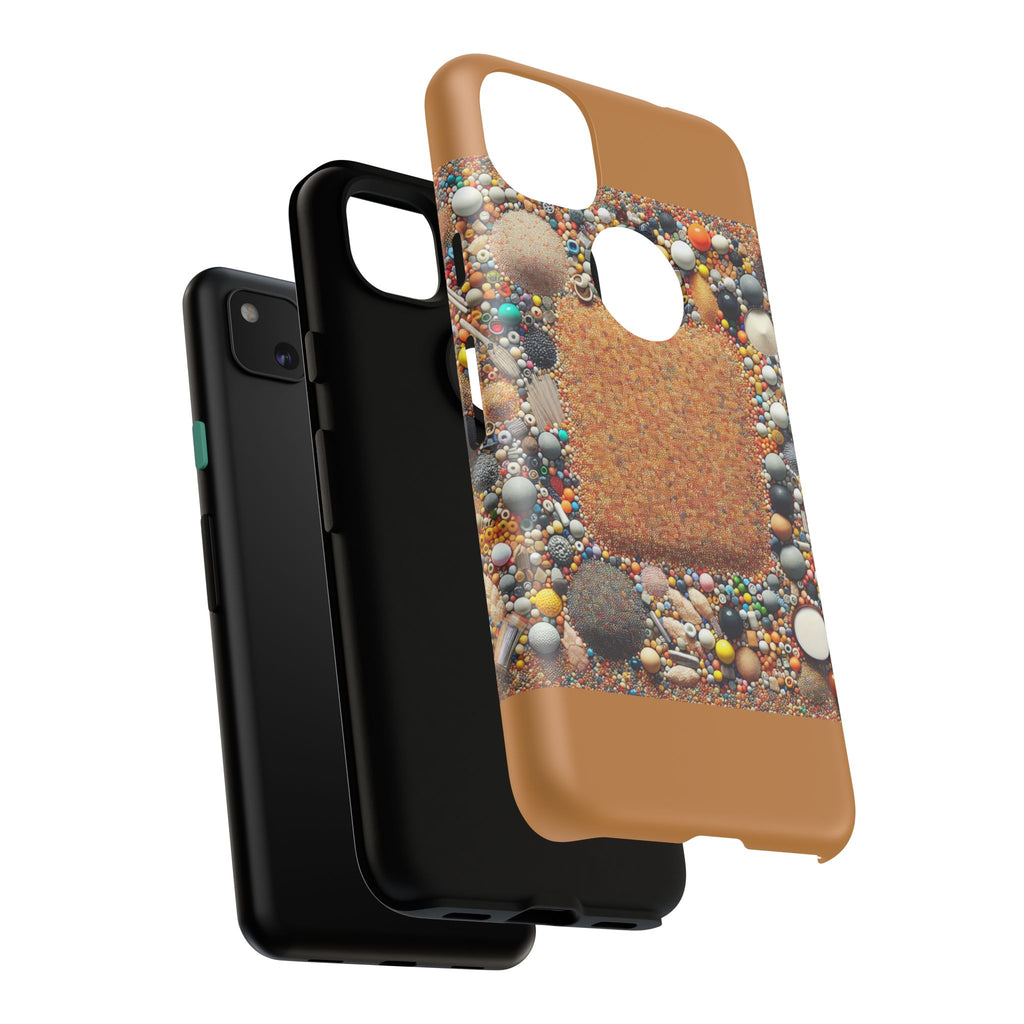 Colorful Phone Case with Unique Texture, Tough Case, Phone Accessory, Trendy Design, Gift for Tech Lovers, Durable Protection