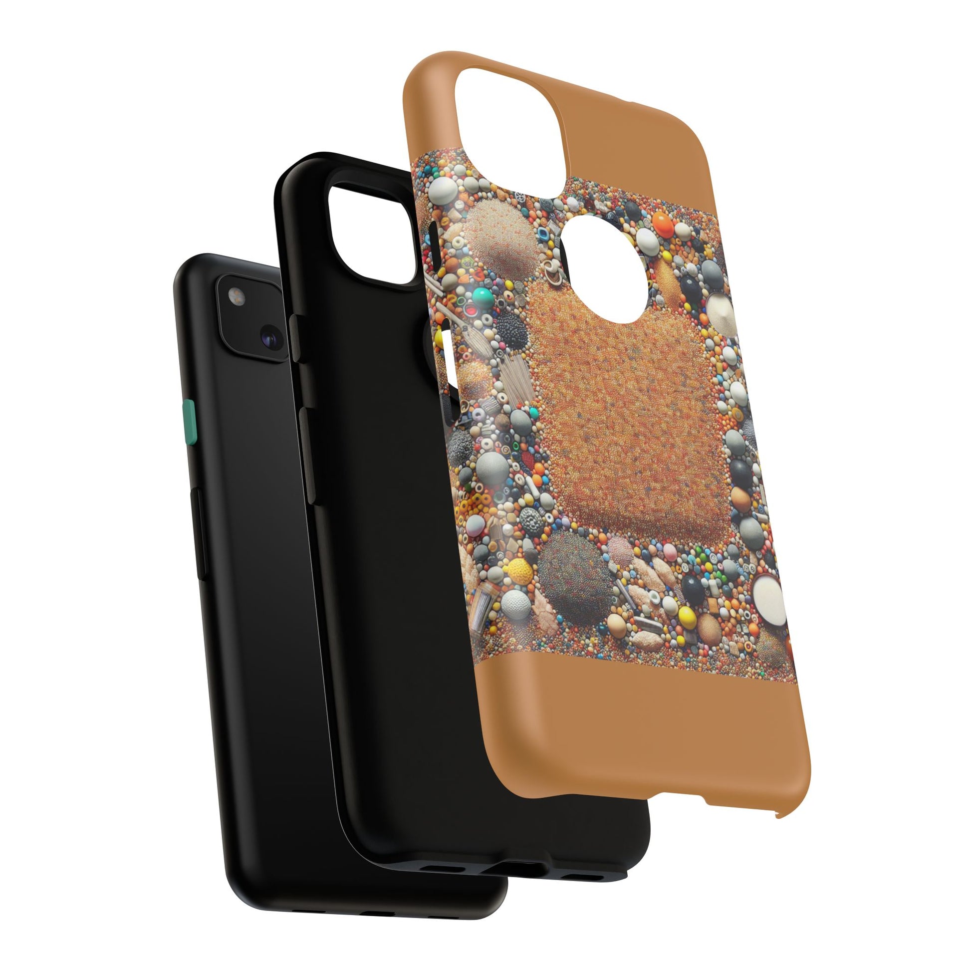 Colorful Phone Case with Unique Texture, Tough Case, Phone Accessory, Trendy Design, Gift for Tech Lovers, Durable Protection