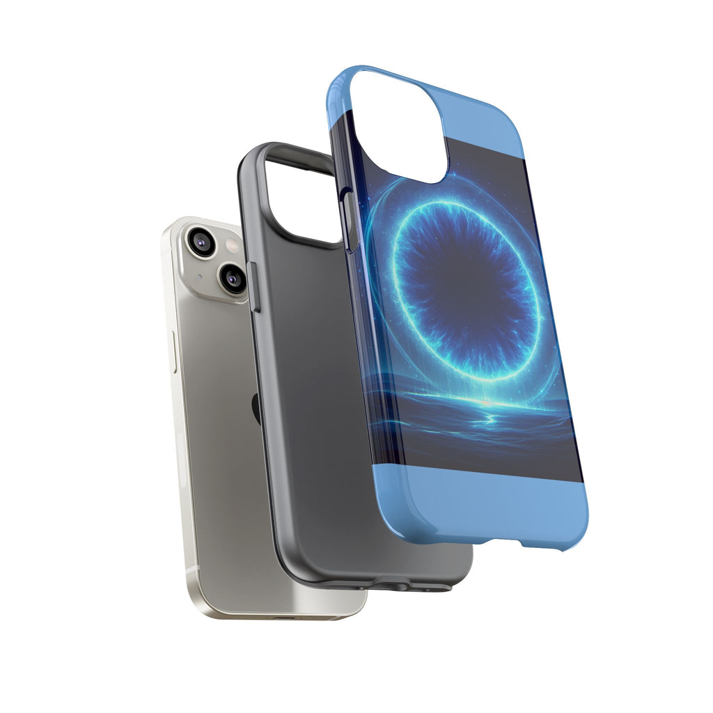 Blue Galaxy Phone Case, Tough Phone Cover, Cosmic Protection Case, Space Design, Gift for Space Lovers