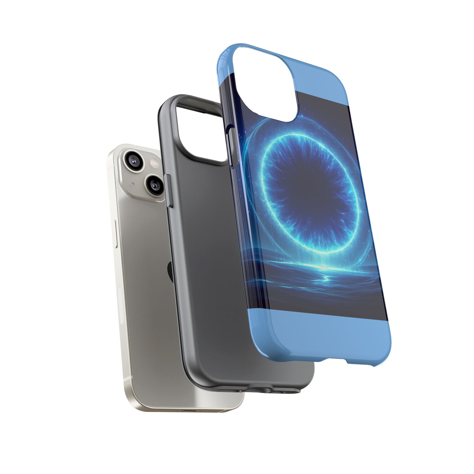 Blue Galaxy Phone Case, Tough Phone Cover, Cosmic Protection Case, Space Design, Gift for Space Lovers
