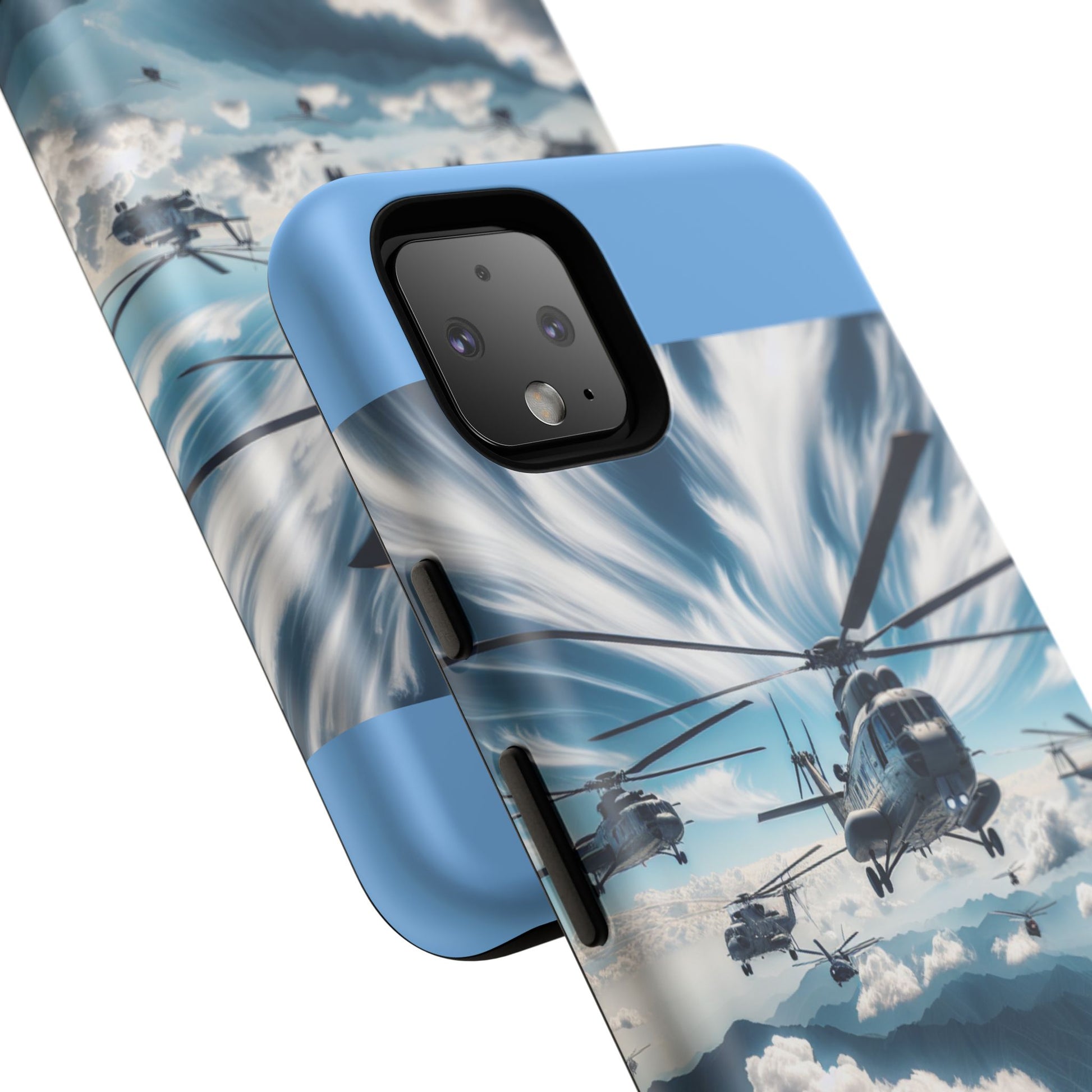 Tough Cases - Helicopter Design Phone Case, Military Style Cover, Unique Gift for Aviation Lovers, Durable Phone Protector, Hobbyist [...]