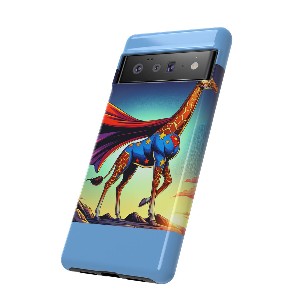 Superhero Giraffe Phone Case | Tough Cases, Unique Gifts, Animal Lover Accessories, Fun Tech Protectors, Cute Phone Covers, Birthday Gift