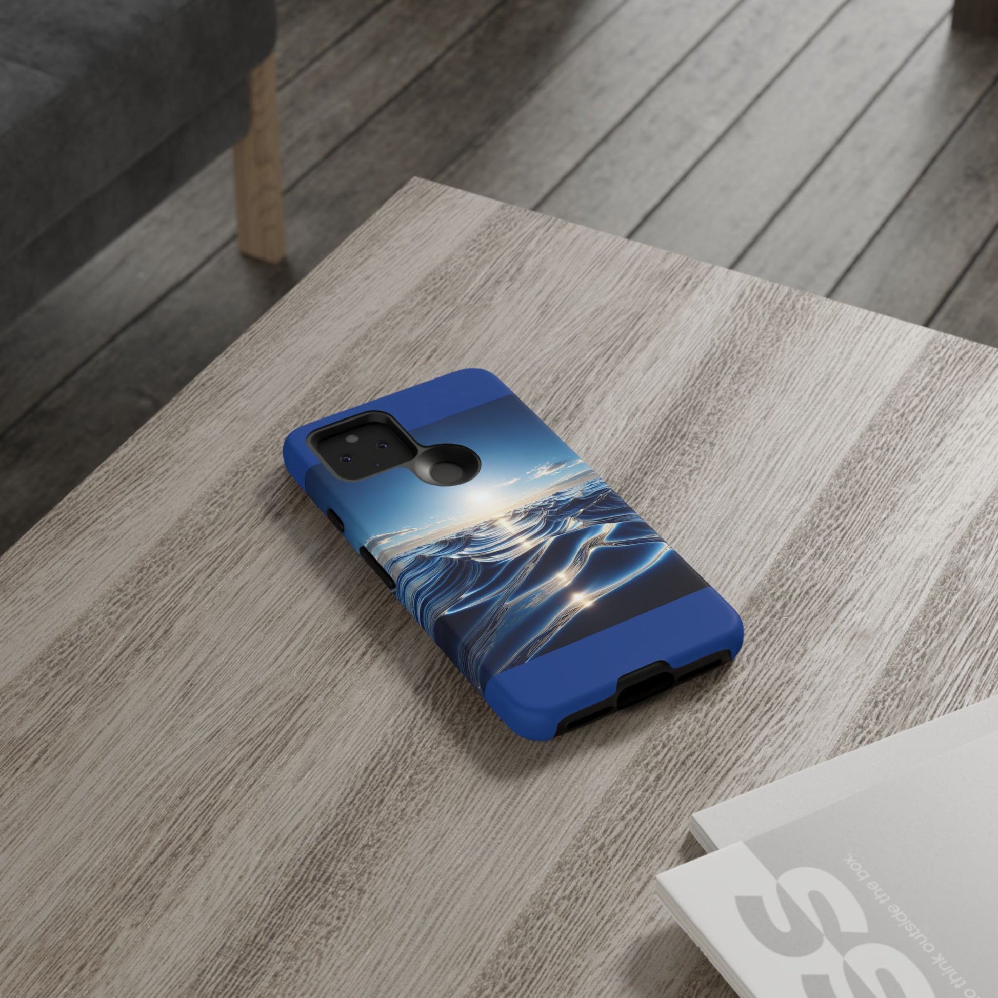 Ocean Wave Phone Case, Tough Phone Cover, Stylish Cell Case, Gift for Beach Lovers, Customizable Phone Accessory