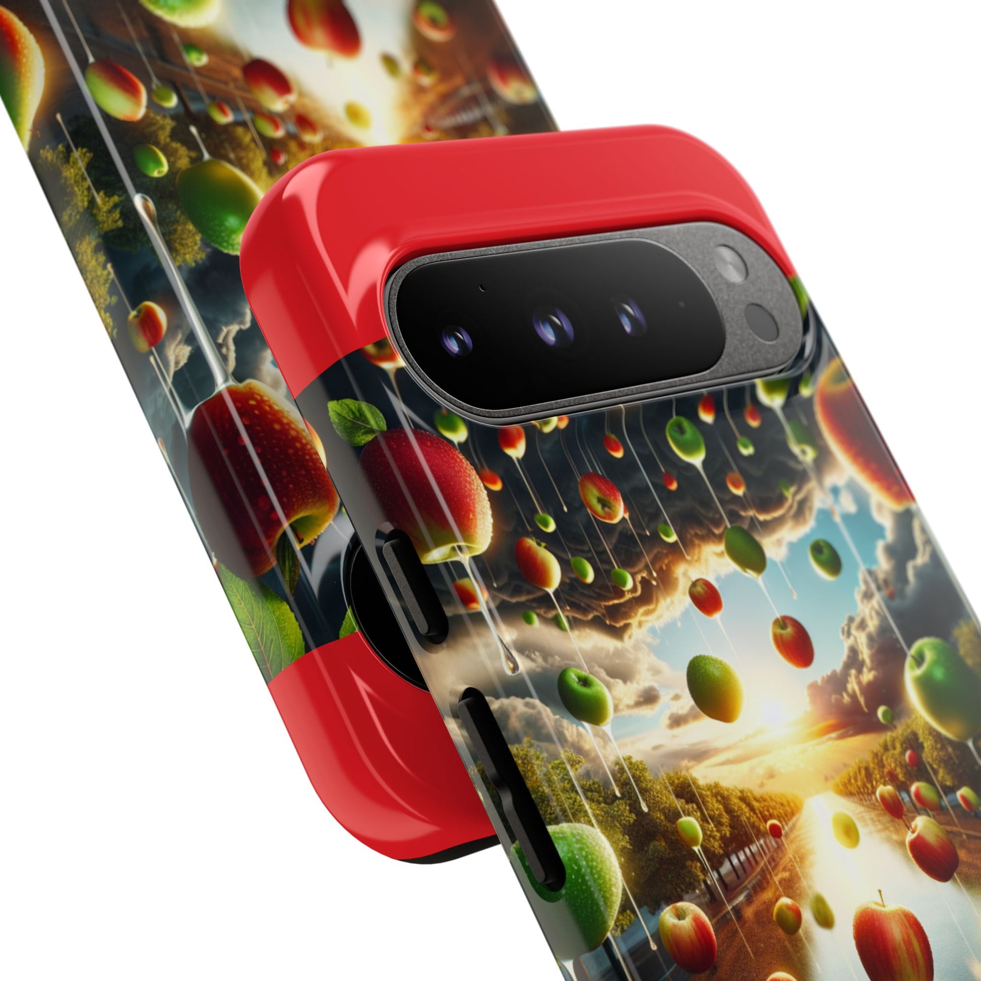Vibrant Phone Case with Artistic Apple Design, Unique Gift for Art Lovers, Trendy Accessory for Any Occasion, Stylish Smartphone Cover