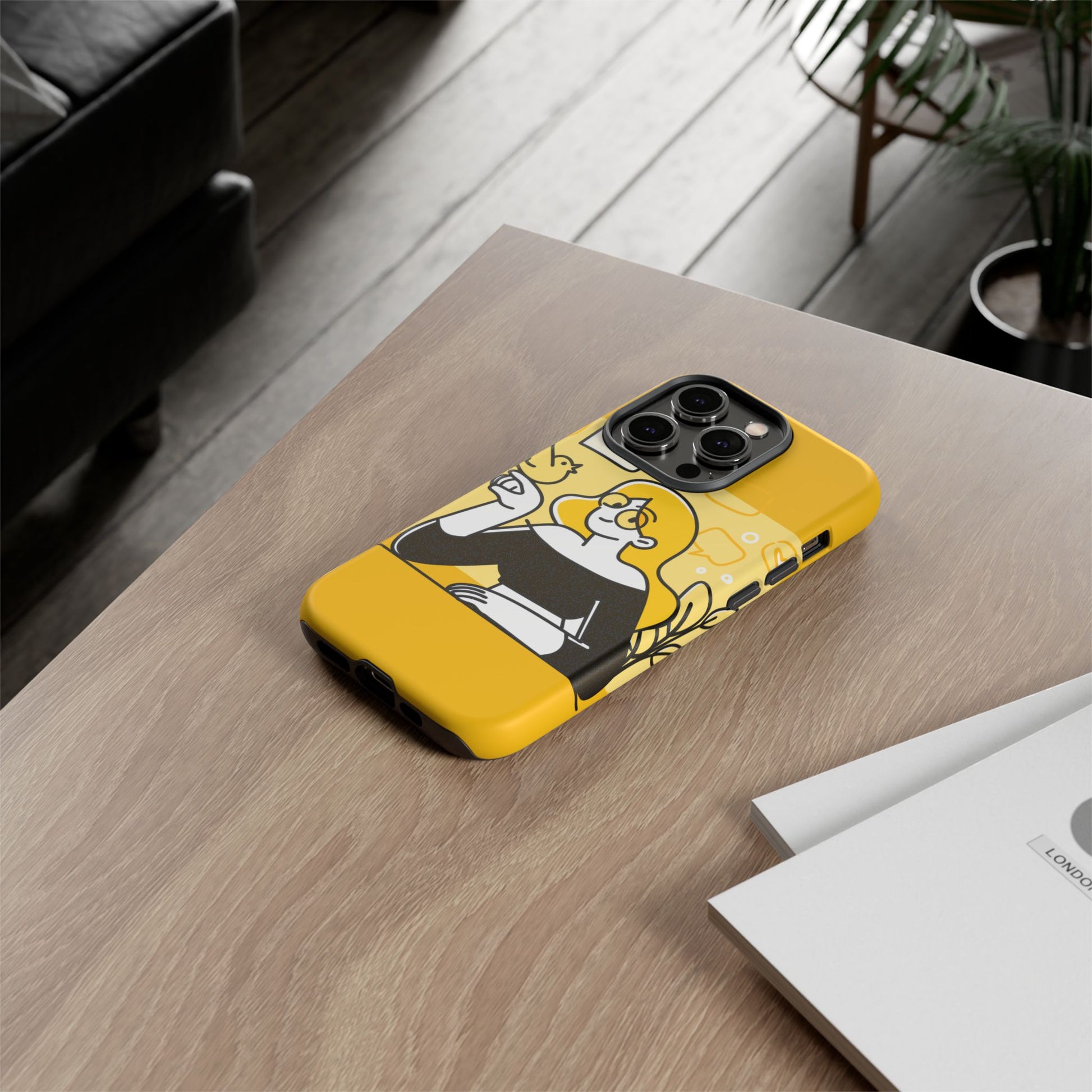 Chic Phone Case with Playful Design, Smartphone Cover, Unique Gift, Trendy Accessory, Eco-Friendly Case