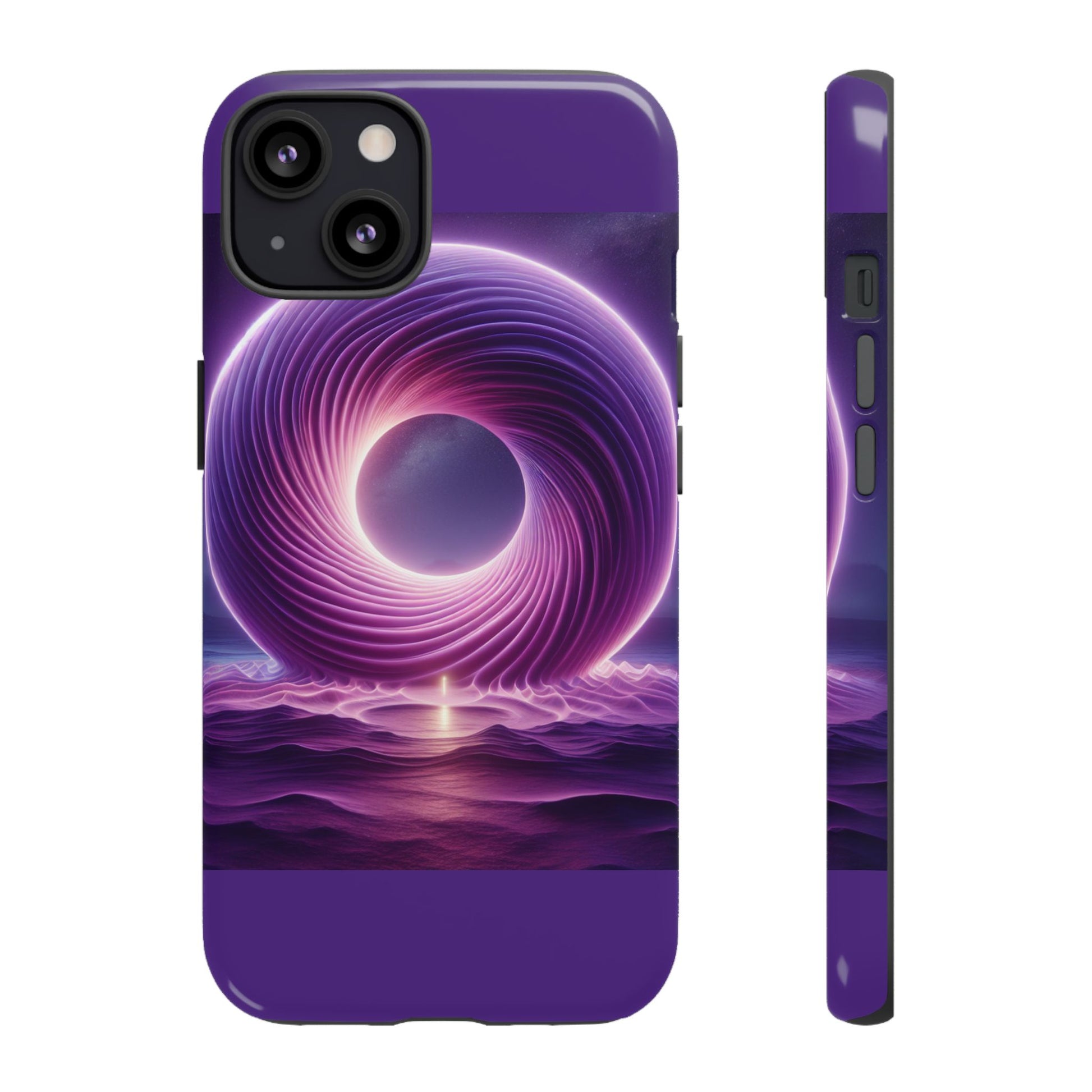 Colorful Phone Case with Swirling Design, Tough Phone Cover, Cosmic Phone Protector, Unique Gift for Tech Lovers, Stylish Smartphone Shell
