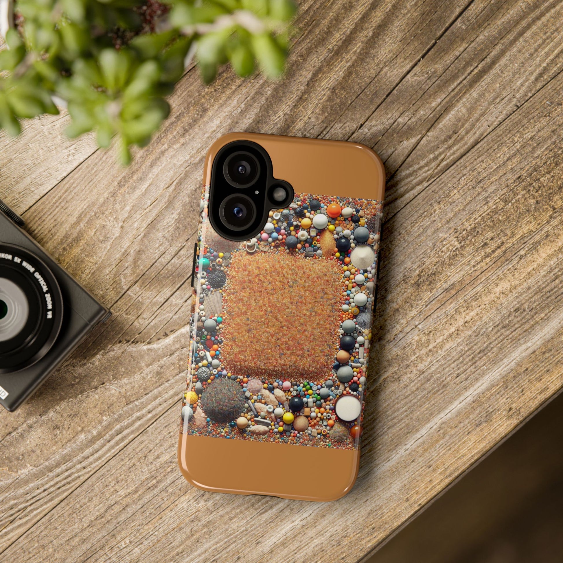 Colorful Phone Case with Unique Texture, Tough Case, Phone Accessory, Trendy Design, Gift for Tech Lovers, Durable Protection