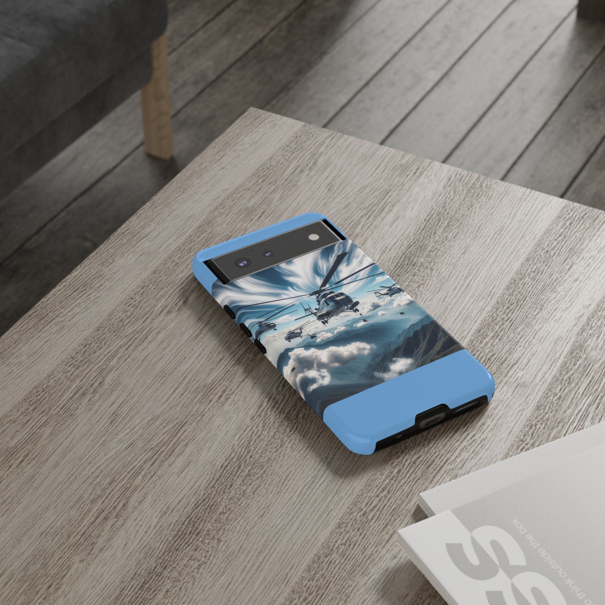 Tough Cases - Helicopter Design Phone Case, Military Style Cover, Unique Gift for Aviation Lovers, Durable Phone Protector, Hobbyist [...]