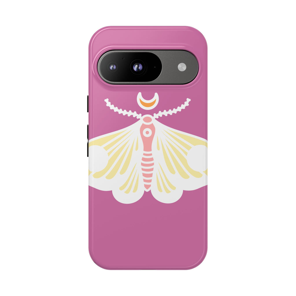 Colorful Moth Phone Case | Tough Cases for iPhone, Unique Gift, Nature Lovers, Boho Style, Trendy Accessories