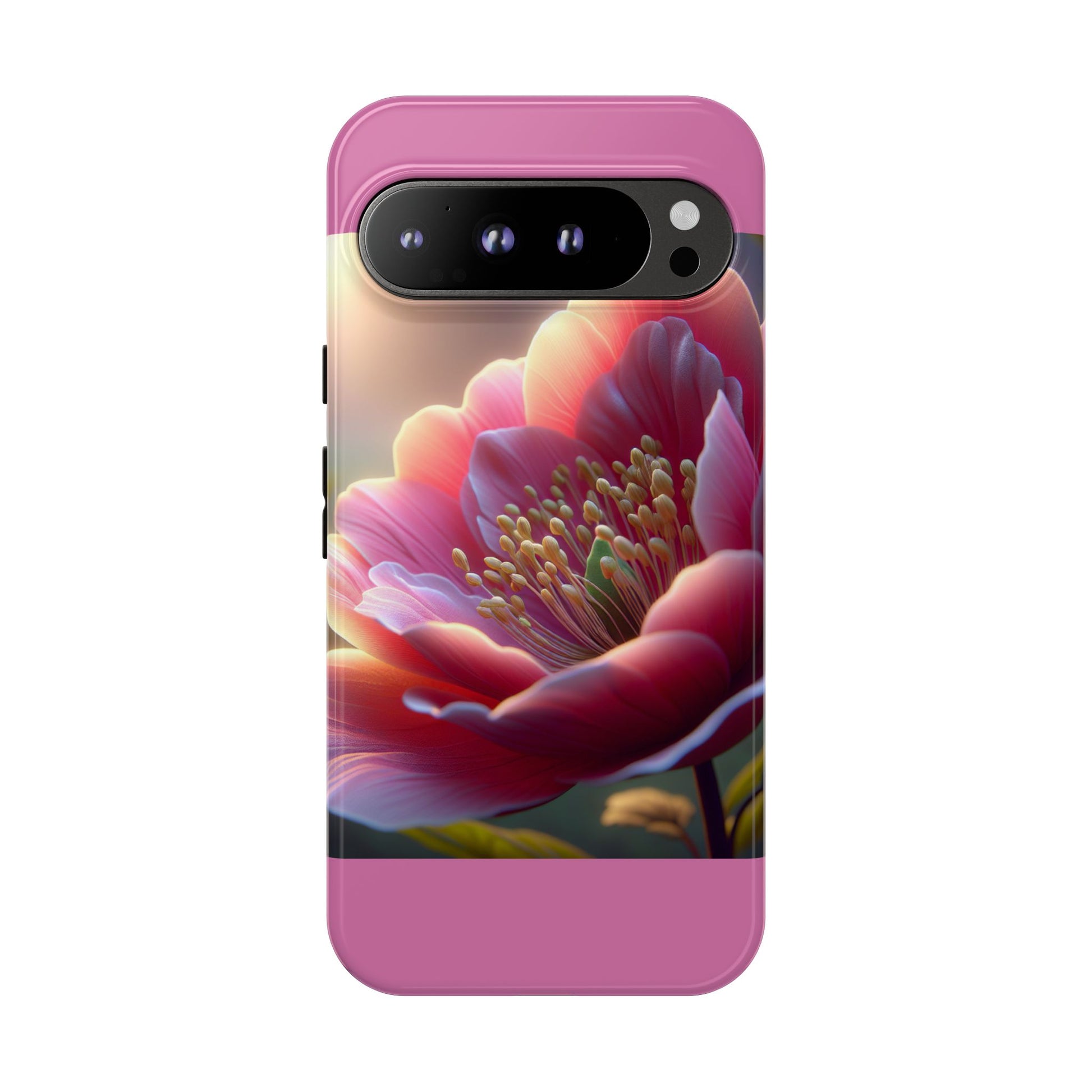 Pink Floral Phone Case, Tough Cases, Floral Design, Phone Accessory Gift, Nature Inspired, Trendy Tech Case