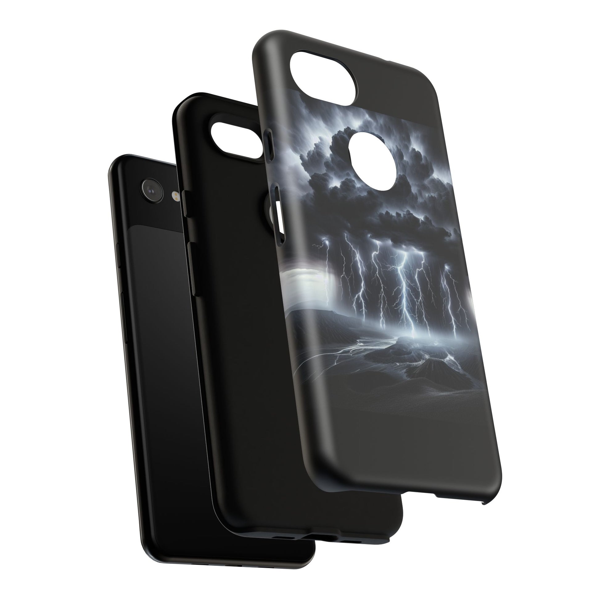 Tough Cases for the Bold: Stormy Thunder Phone Case, Lightning Protection, Durable Cover for Adventurers, Unique Gift for Nature [...]