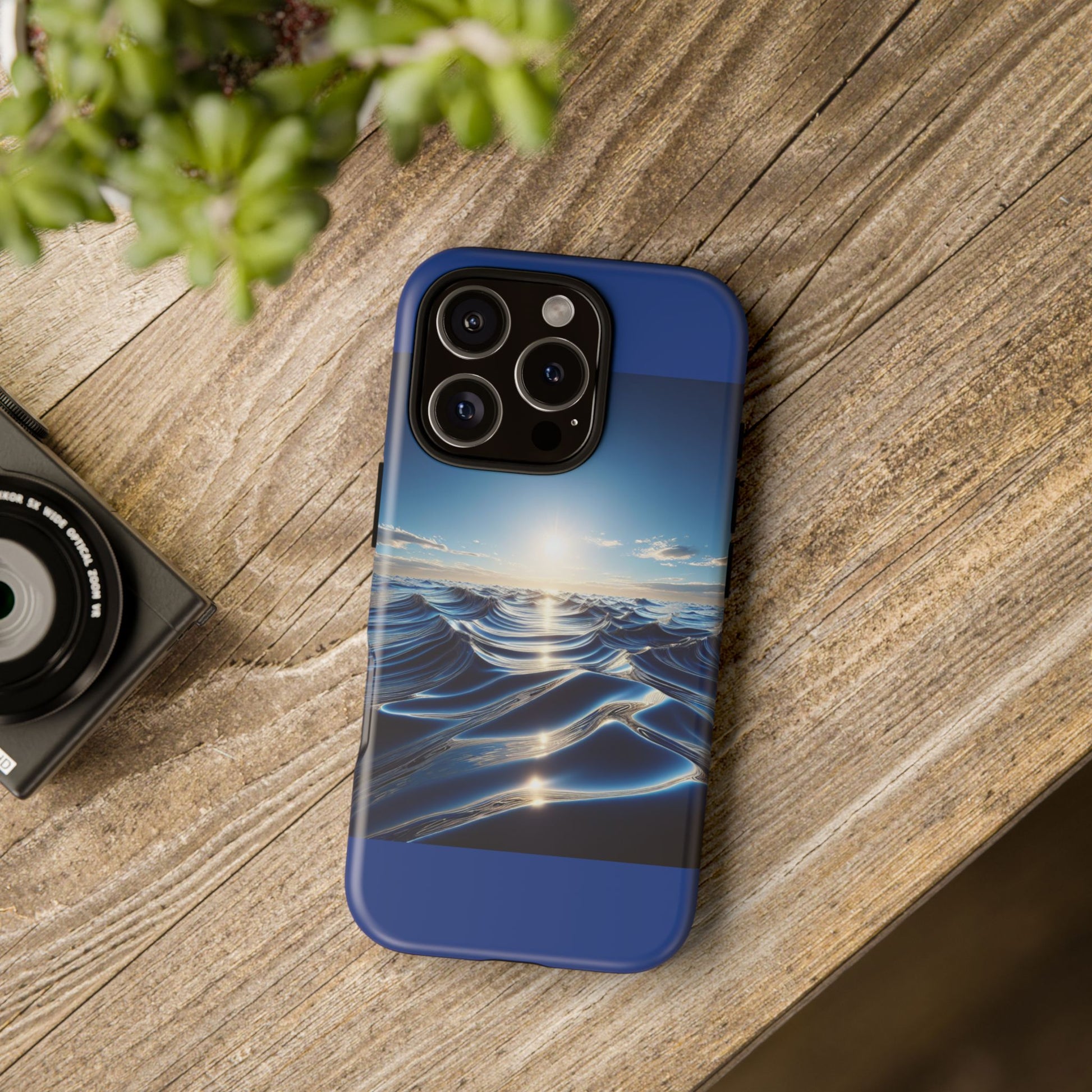 Ocean Wave Phone Case, Tough Phone Cover, Stylish Cell Case, Gift for Beach Lovers, Customizable Phone Accessory