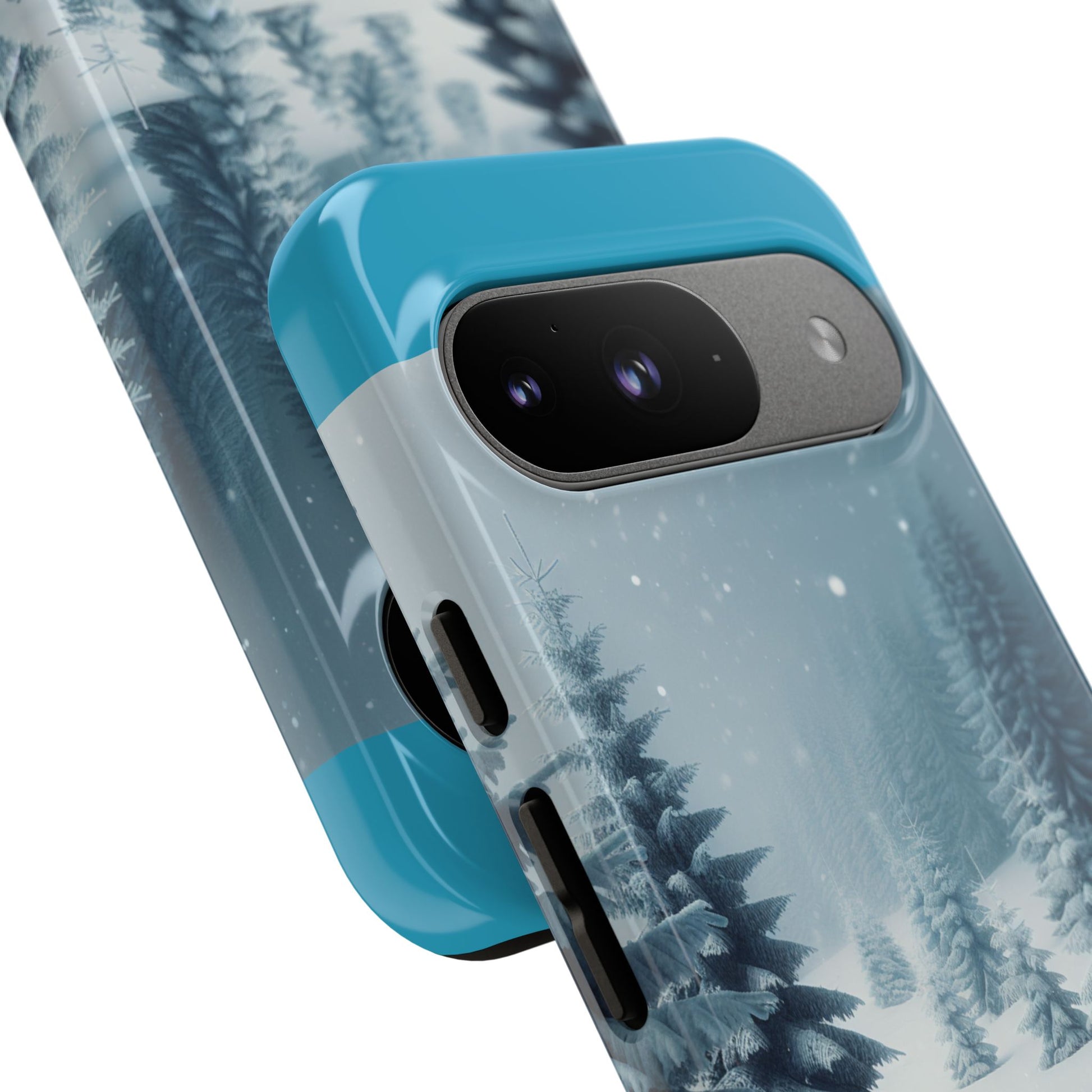 Winter Forest Phone Case, Tough Cases for iPhone, Snowy Landscape Design, Nature Lover Gift, Holiday Accessories