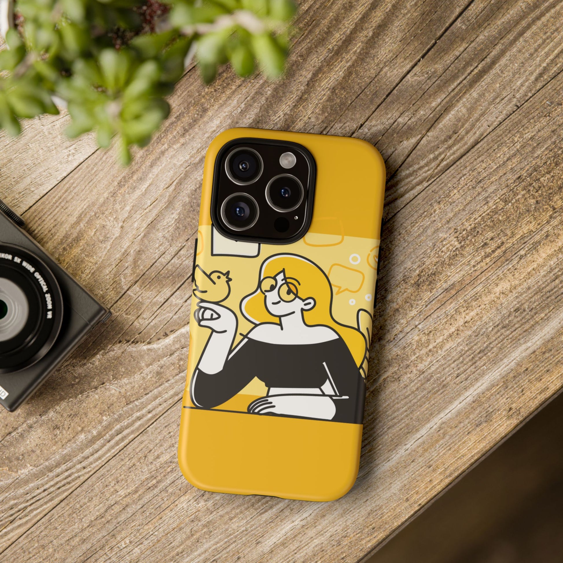 Chic Phone Case with Playful Design, Smartphone Cover, Unique Gift, Trendy Accessory, Eco-Friendly Case