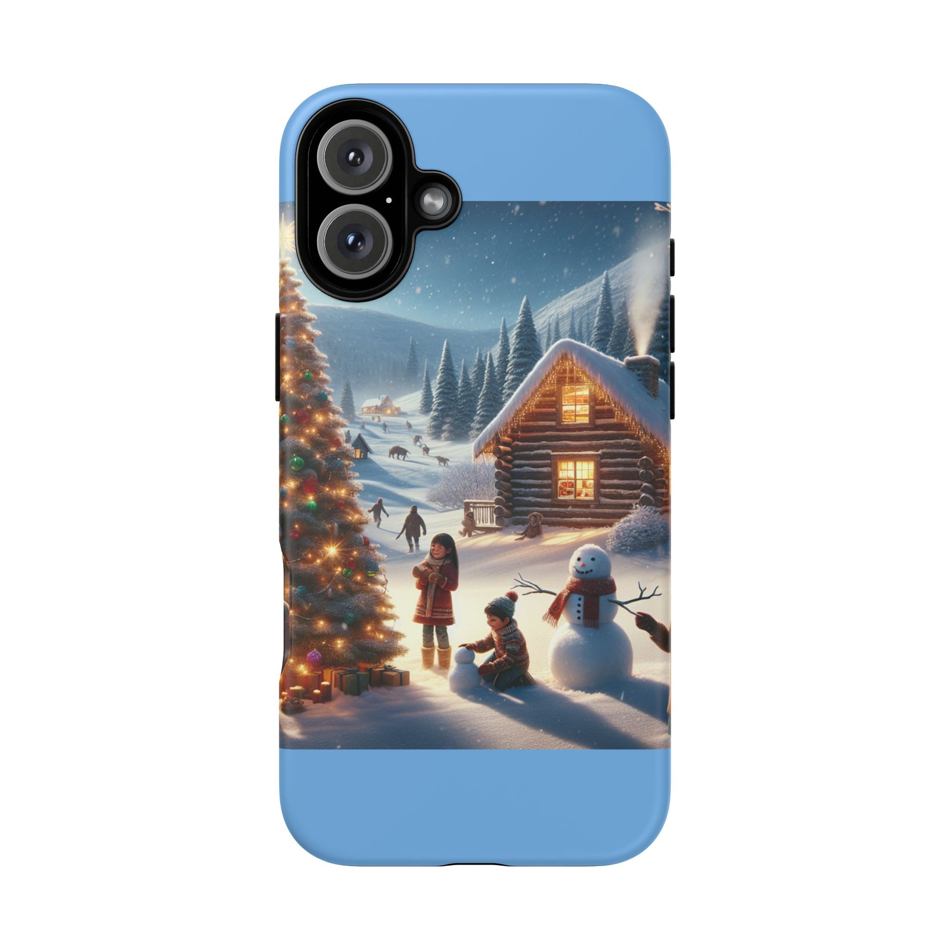 Winter Wonderland Phone Case, Holiday Gift for Him/Her, Cute Christmas Phone Cover, Unique Winter Scene Case, Festive Tech Accessories