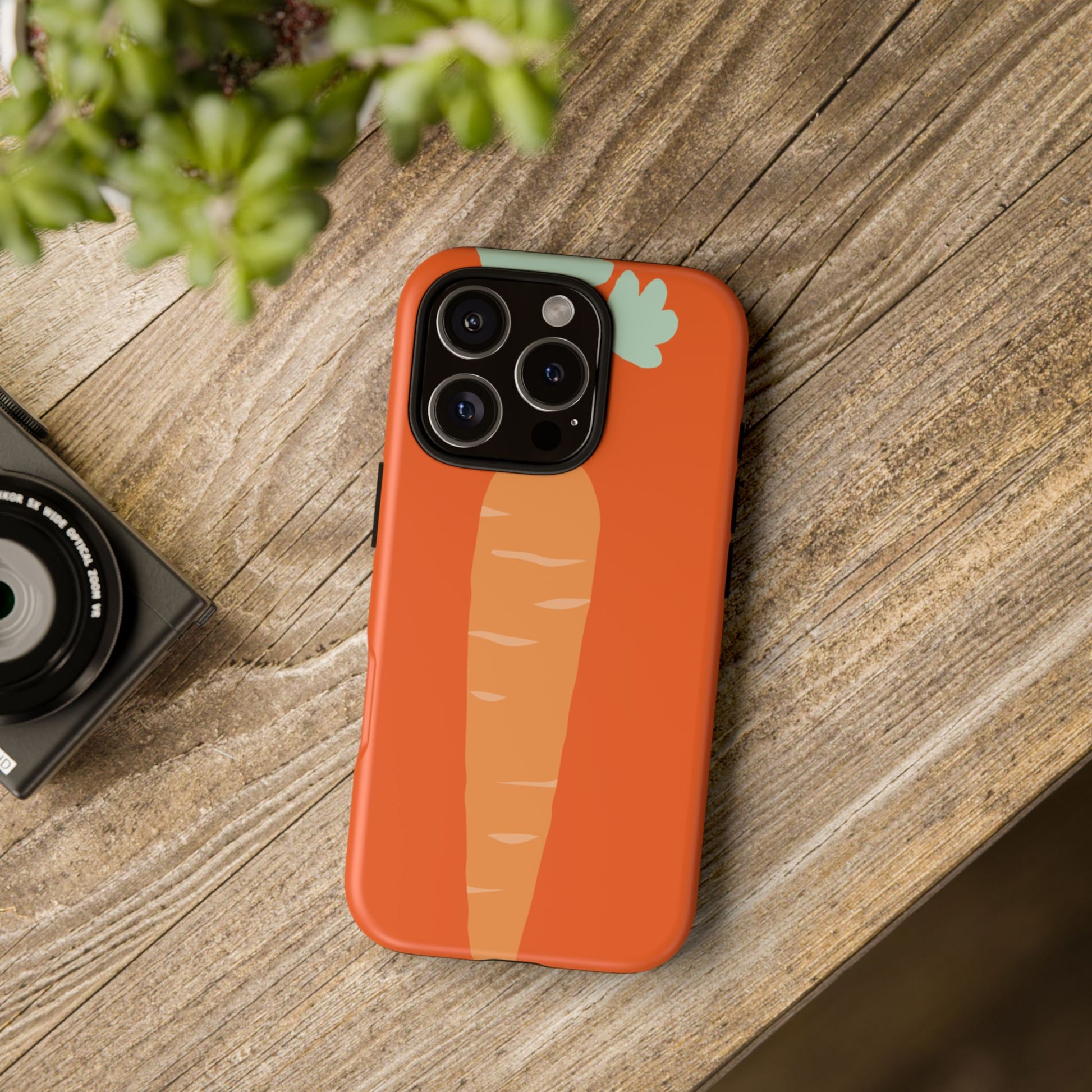 Tough Cases Carrot Phone Case, Cute Smartphone Cover, Fun Gift for Garden Lovers, Fall Decor, Vegan Accessories, Colorful Case