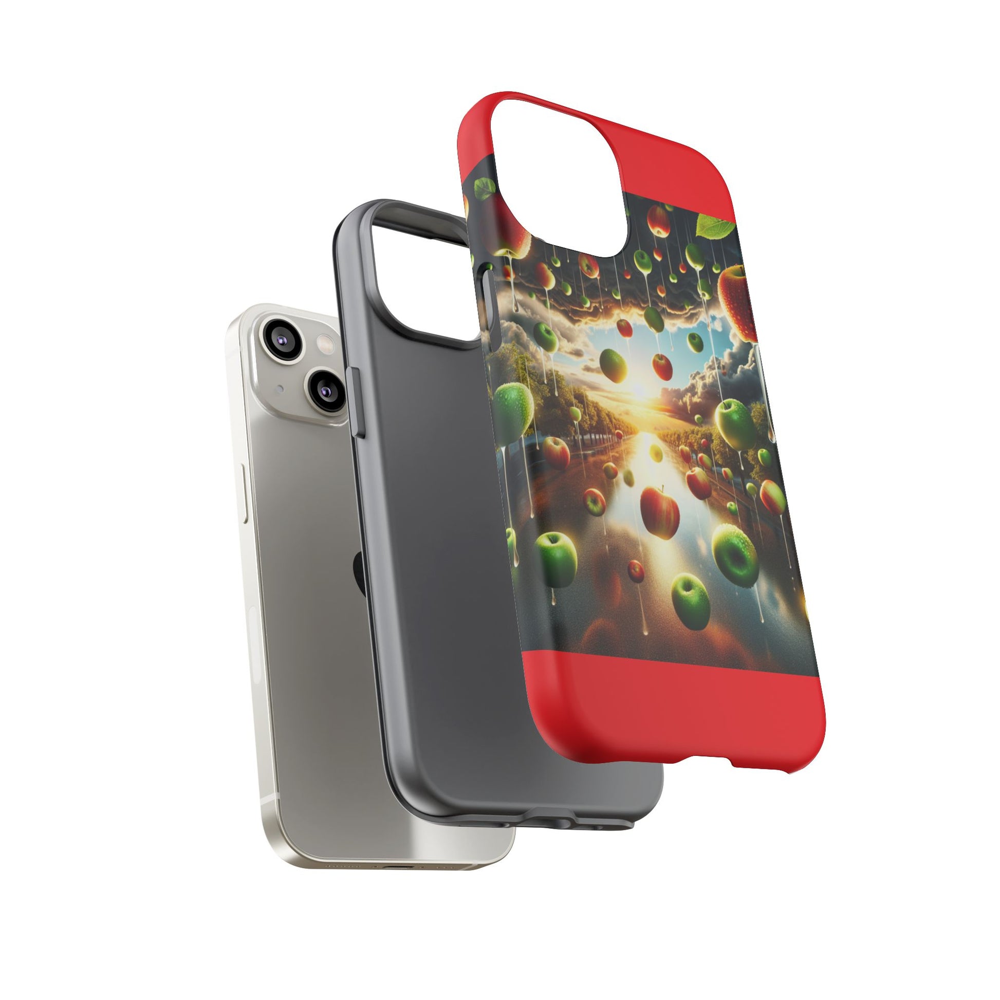 Vibrant Phone Case with Artistic Apple Design, Unique Gift for Art Lovers, Trendy Accessory for Any Occasion, Stylish Smartphone Cover