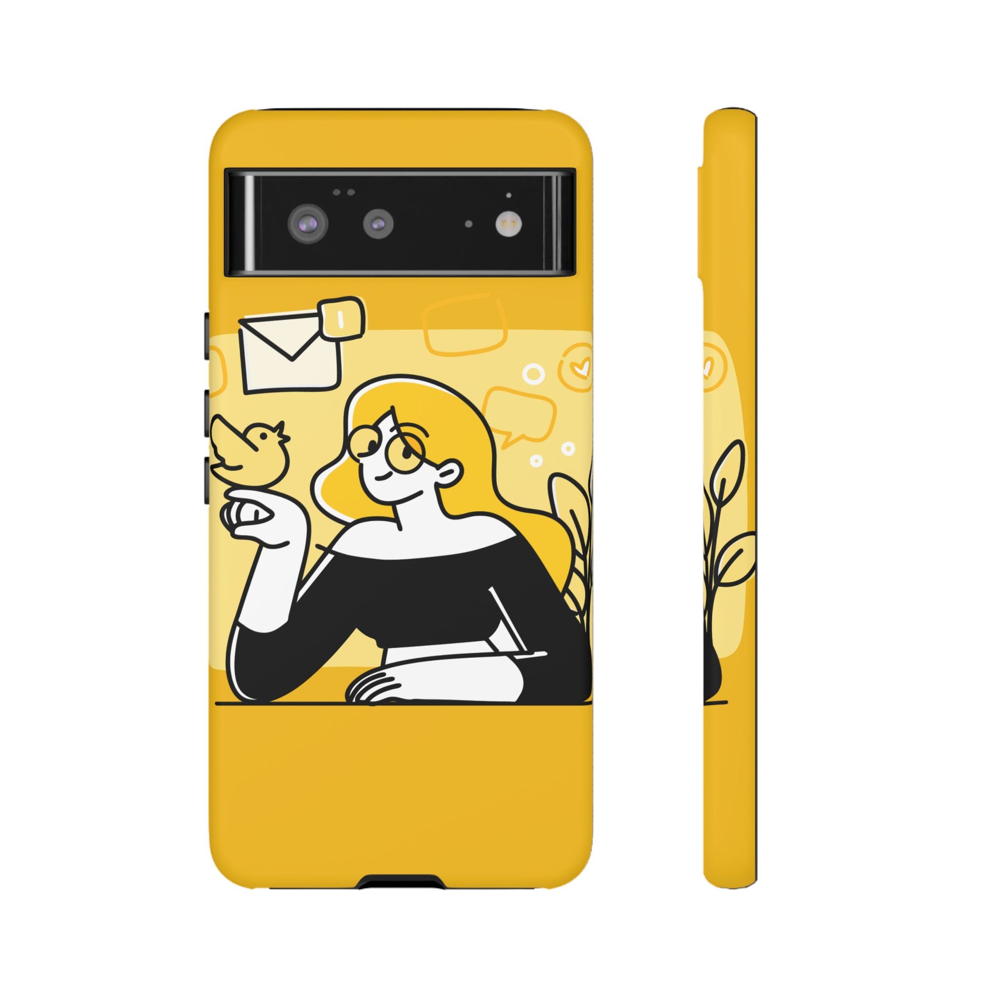 Chic Phone Case with Playful Design, Smartphone Cover, Unique Gift, Trendy Accessory, Eco-Friendly Case