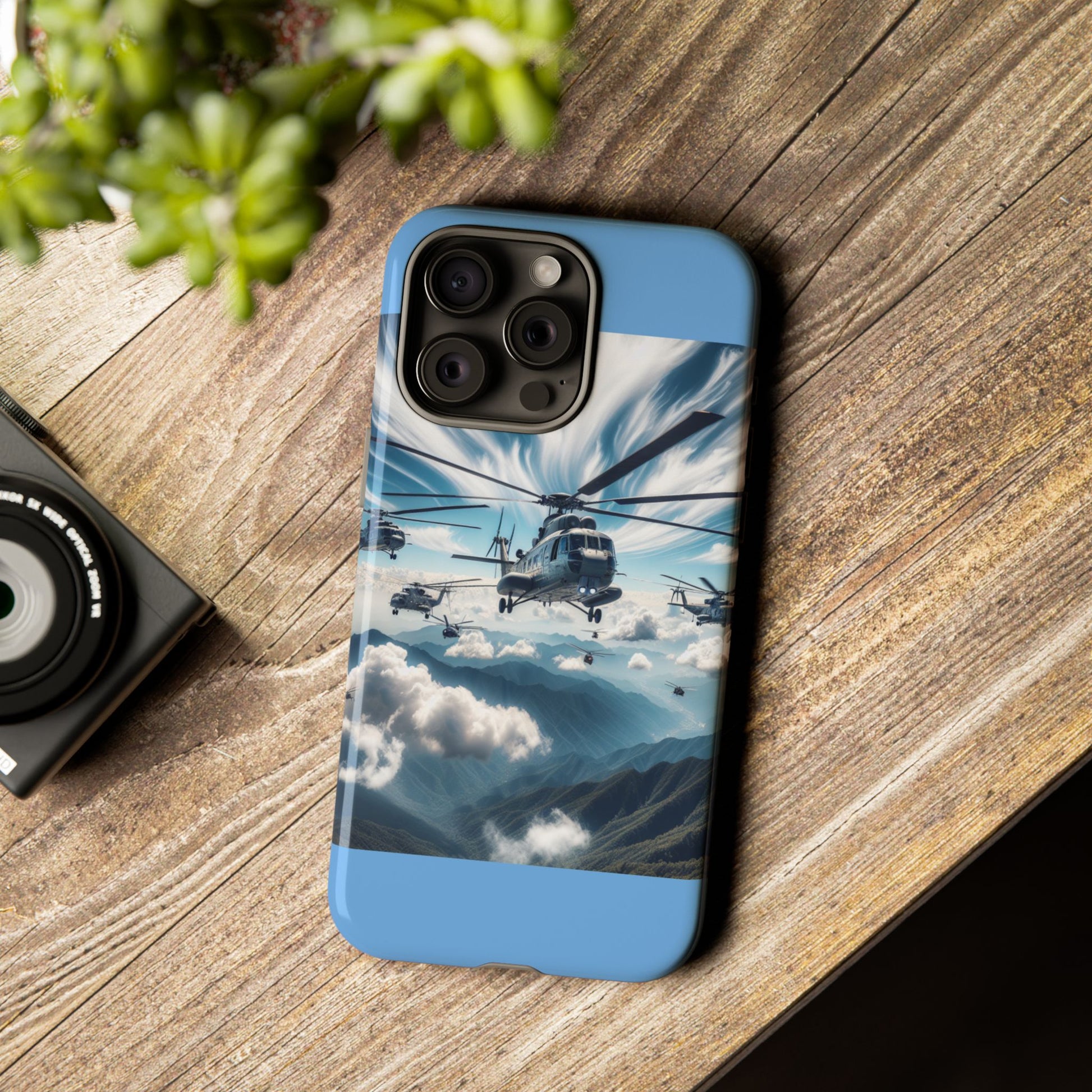 Tough Cases - Helicopter Design Phone Case, Military Style Cover, Unique Gift for Aviation Lovers, Durable Phone Protector, Hobbyist [...]