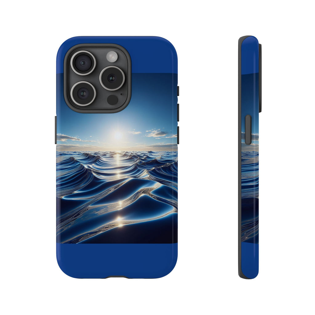 Ocean Wave Phone Case, Tough Phone Cover, Stylish Cell Case, Gift for Beach Lovers, Customizable Phone Accessory