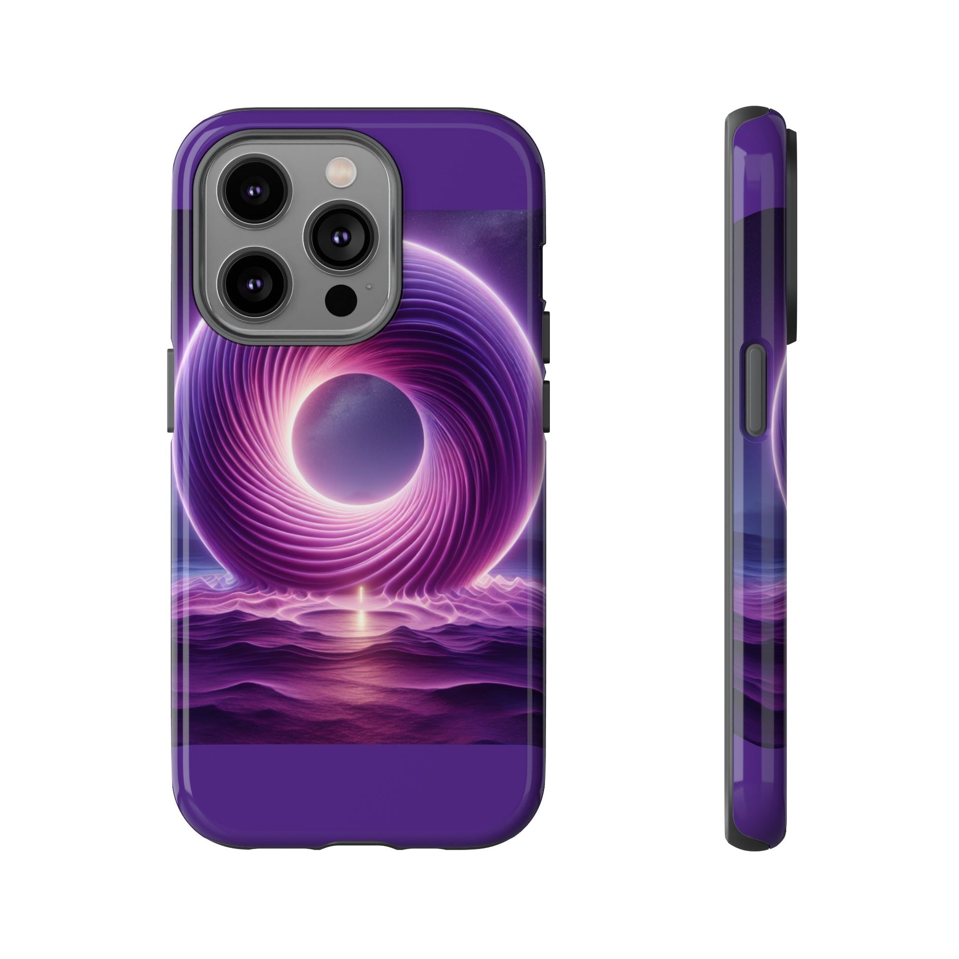 Colorful Phone Case with Swirling Design, Tough Phone Cover, Cosmic Phone Protector, Unique Gift for Tech Lovers, Stylish Smartphone Shell