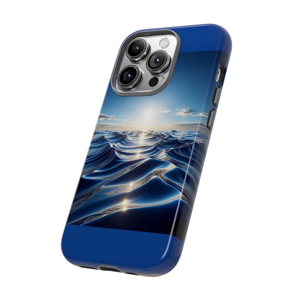 Ocean Wave Phone Case, Tough Phone Cover, Stylish Cell Case, Gift for Beach Lovers, Customizable Phone Accessory