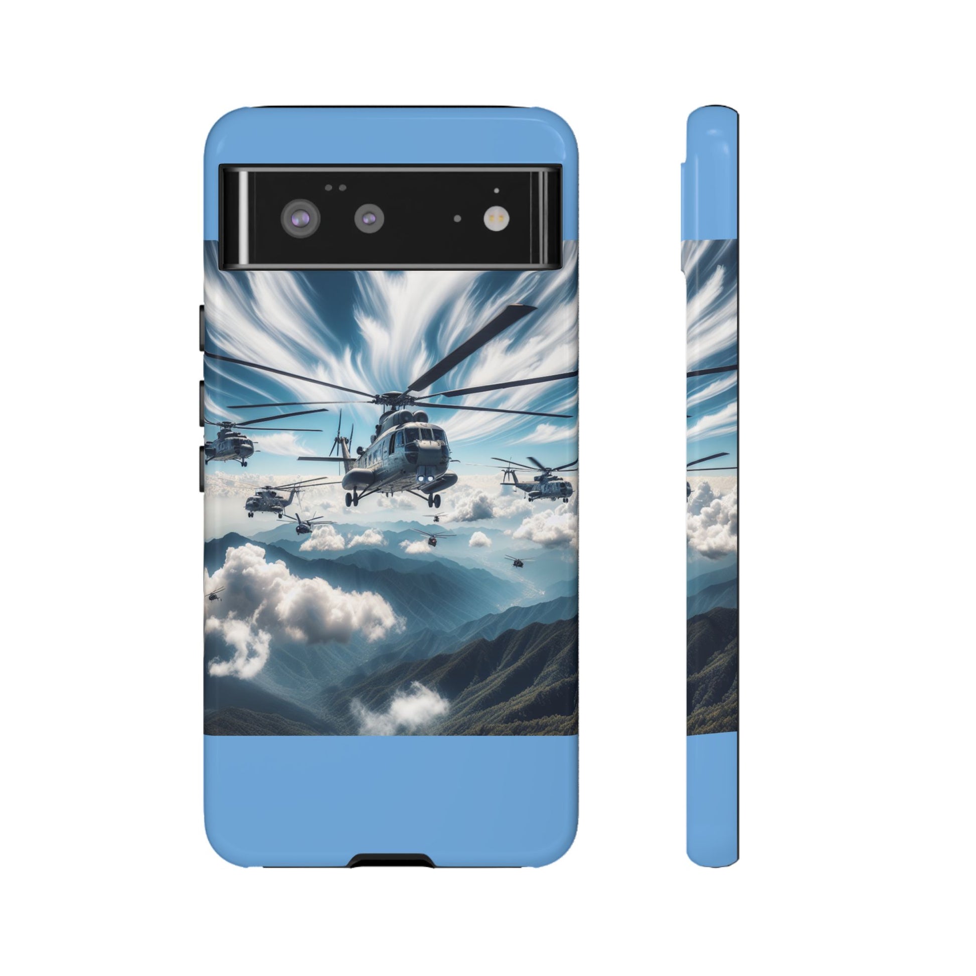 Tough Cases - Helicopter Design Phone Case, Military Style Cover, Unique Gift for Aviation Lovers, Durable Phone Protector, Hobbyist [...]