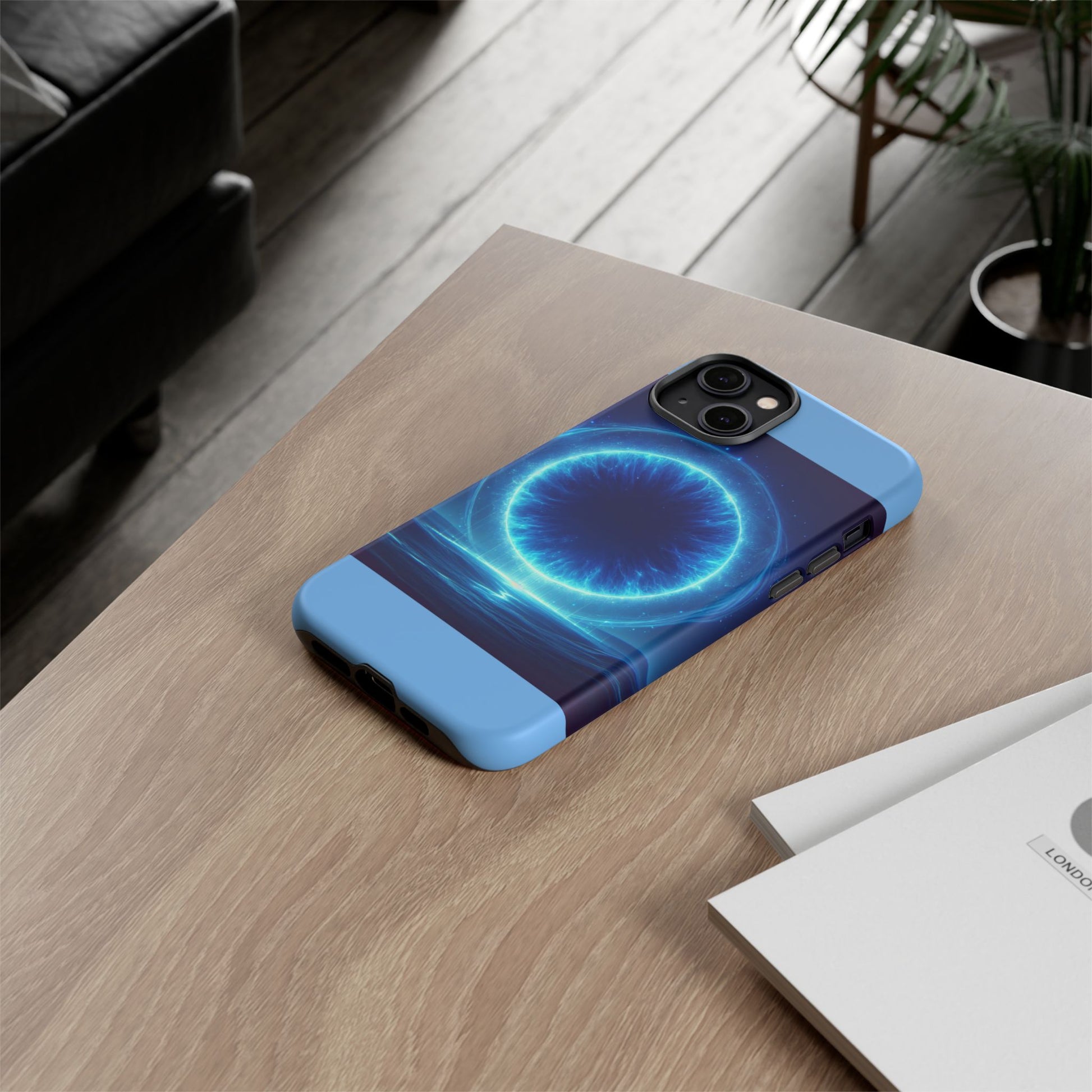 Blue Galaxy Phone Case, Tough Phone Cover, Cosmic Protection Case, Space Design, Gift for Space Lovers