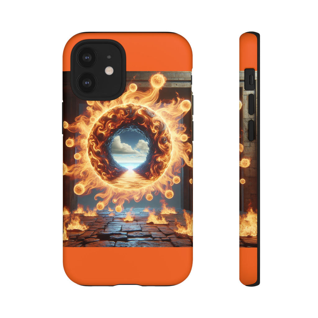 Vibrant Phone Case, Tough Cases for Gamers, Fire Element Phone Cover, Unique Protector, Game Lover Gifts