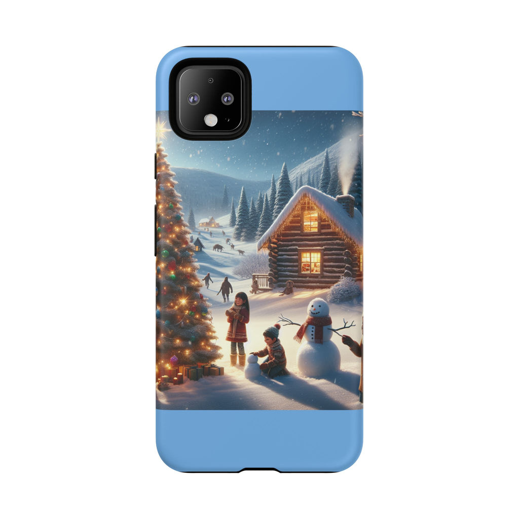 Winter Wonderland Phone Case, Holiday Gift for Him/Her, Cute Christmas Phone Cover, Unique Winter Scene Case, Festive Tech Accessories