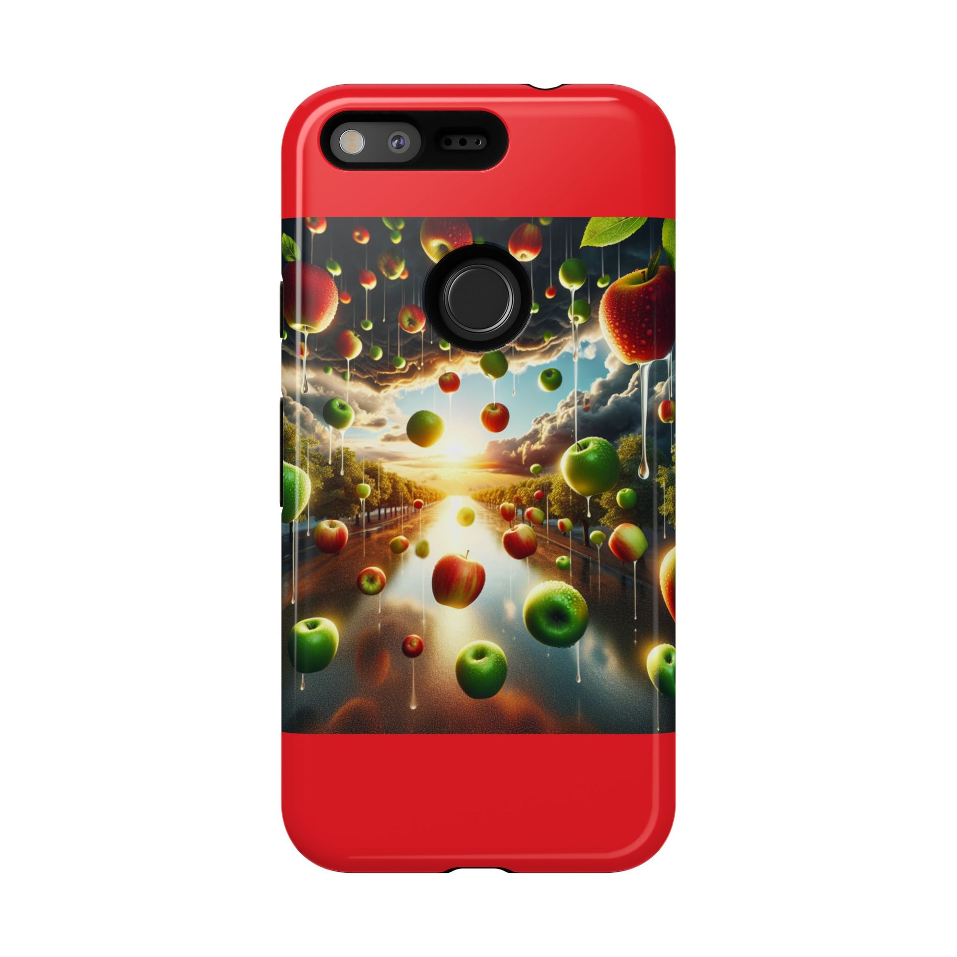 Vibrant Phone Case with Artistic Apple Design, Unique Gift for Art Lovers, Trendy Accessory for Any Occasion, Stylish Smartphone Cover