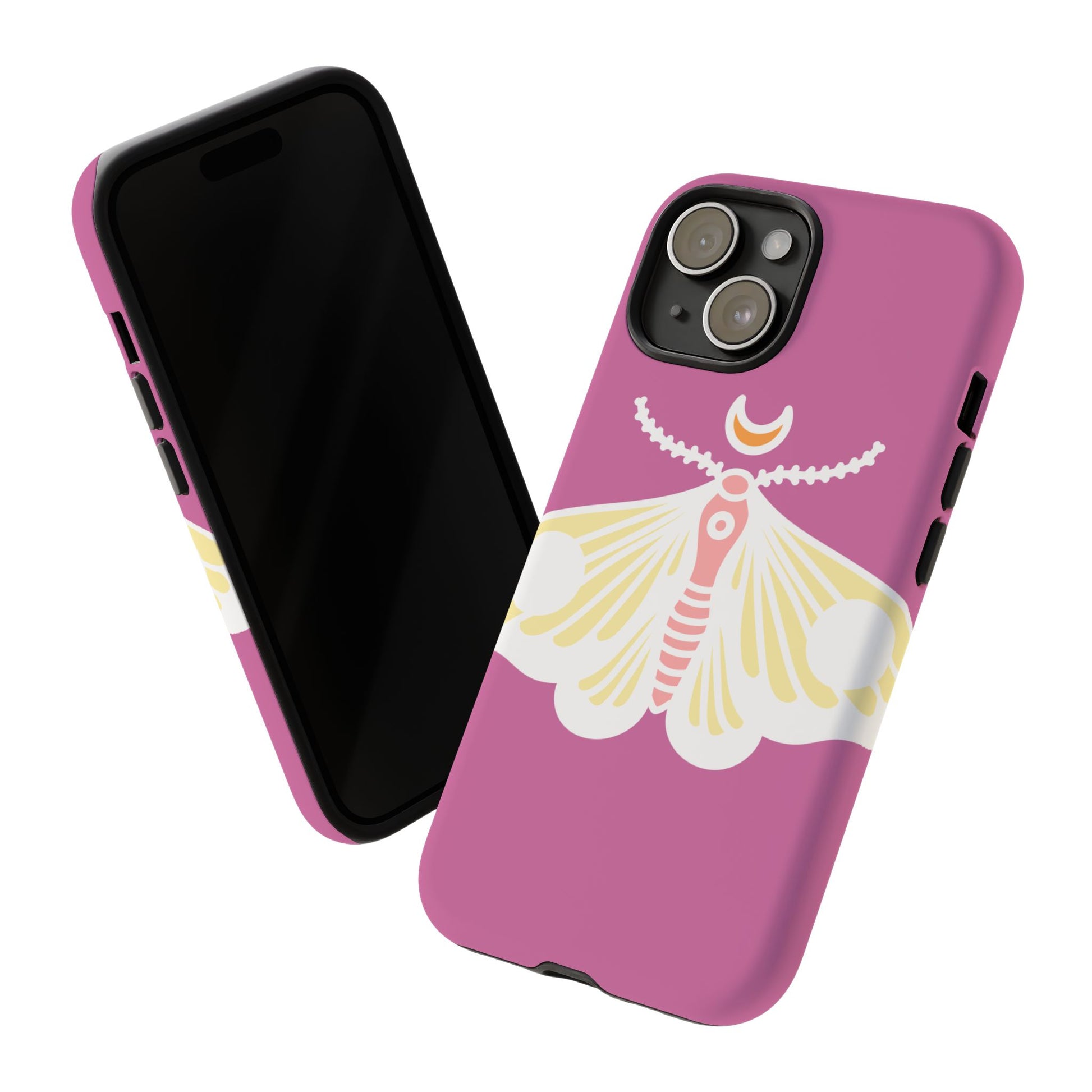 Colorful Moth Phone Case | Tough Cases for iPhone, Unique Gift, Nature Lovers, Boho Style, Trendy Accessories