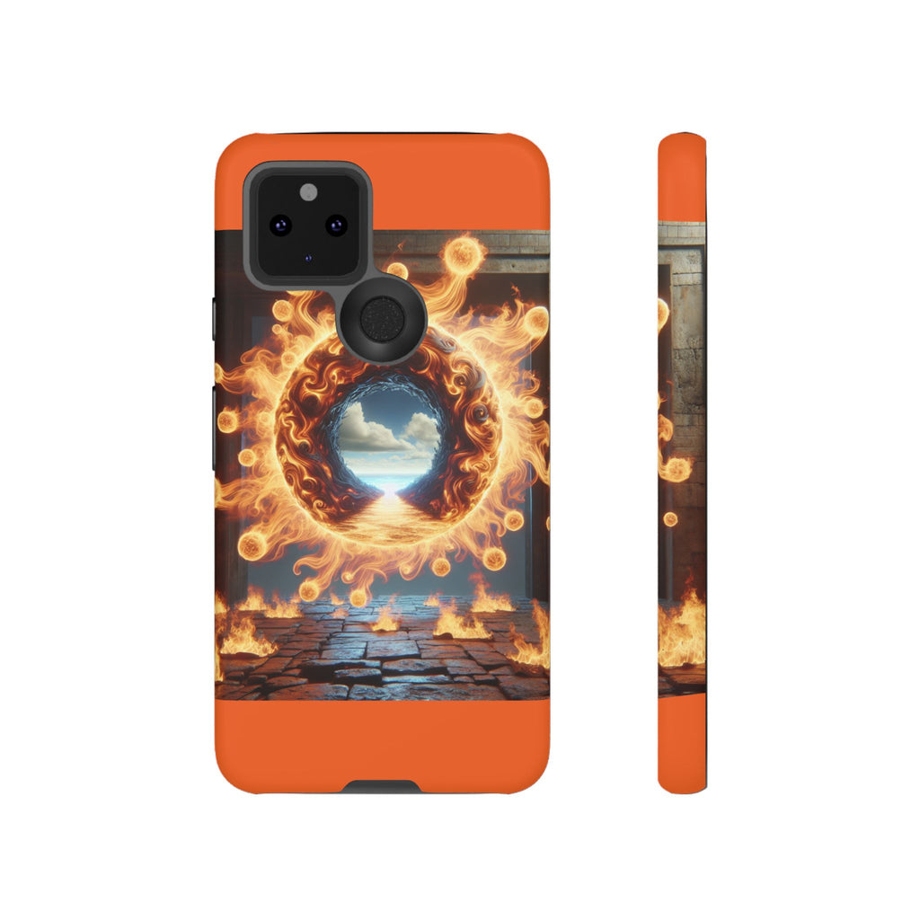 Vibrant Phone Case, Tough Cases for Gamers, Fire Element Phone Cover, Unique Protector, Game Lover Gifts