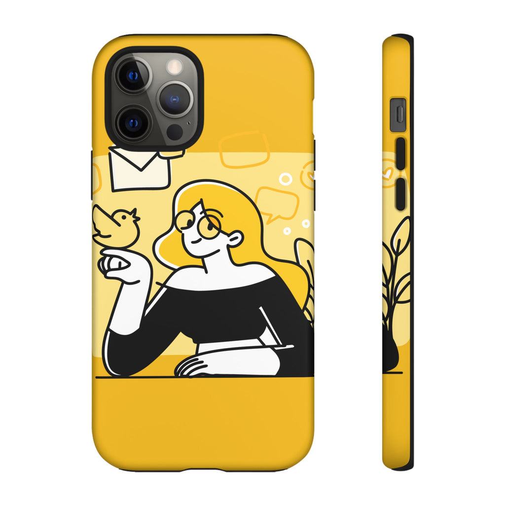Chic Phone Case with Playful Design, Smartphone Cover, Unique Gift, Trendy Accessory, Eco-Friendly Case