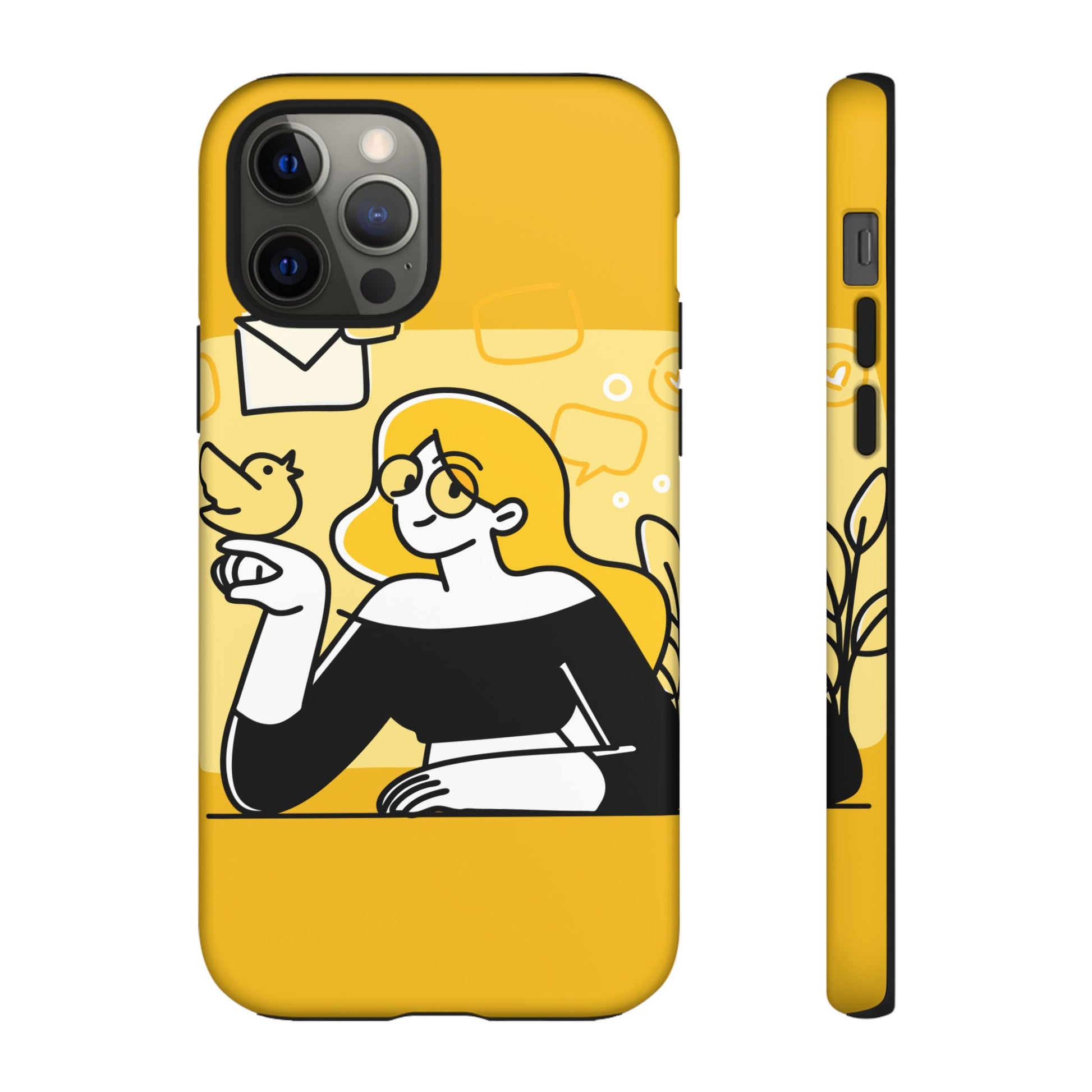 Chic Phone Case with Playful Design, Smartphone Cover, Unique Gift, Trendy Accessory, Eco-Friendly Case