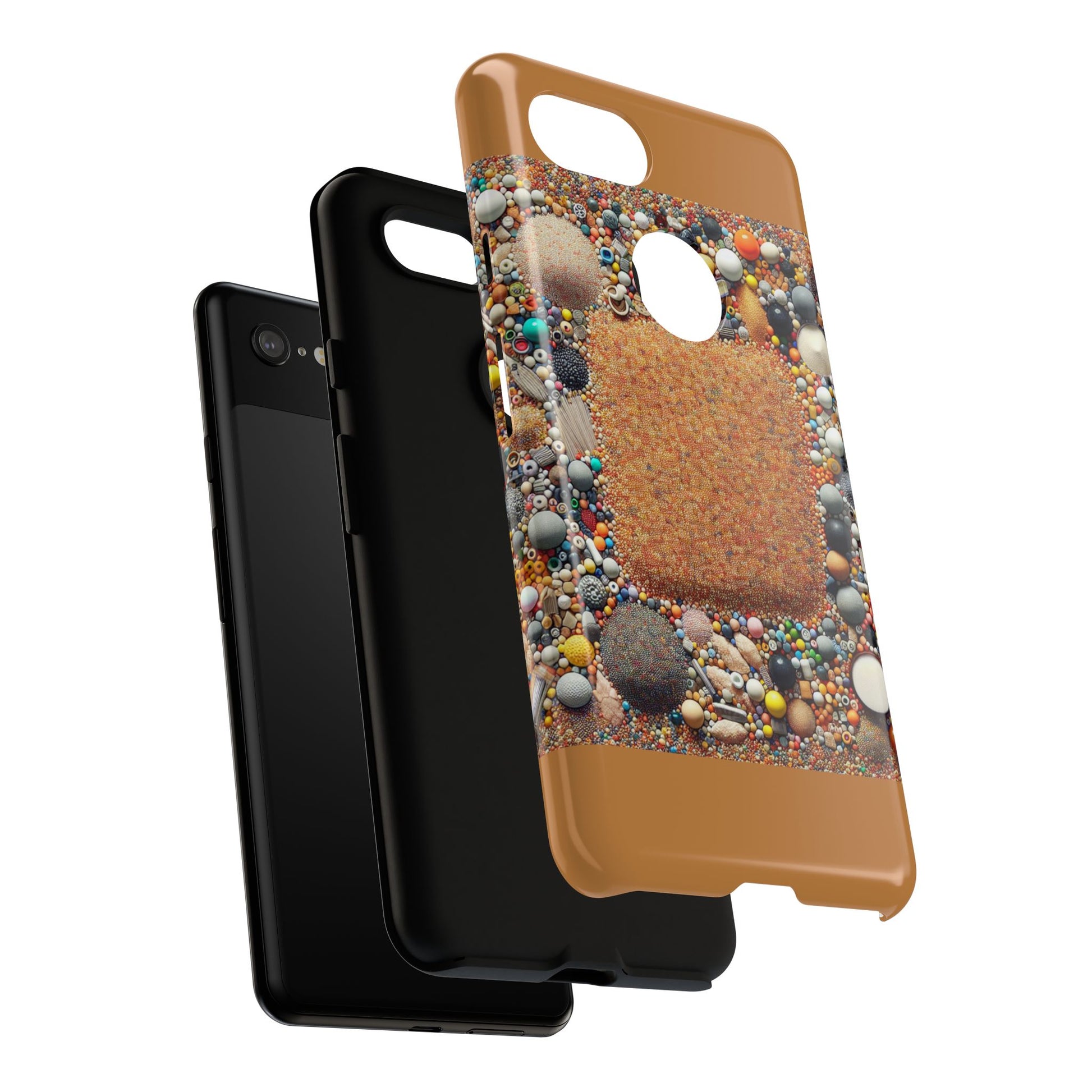 Colorful Phone Case with Unique Texture, Tough Case, Phone Accessory, Trendy Design, Gift for Tech Lovers, Durable Protection