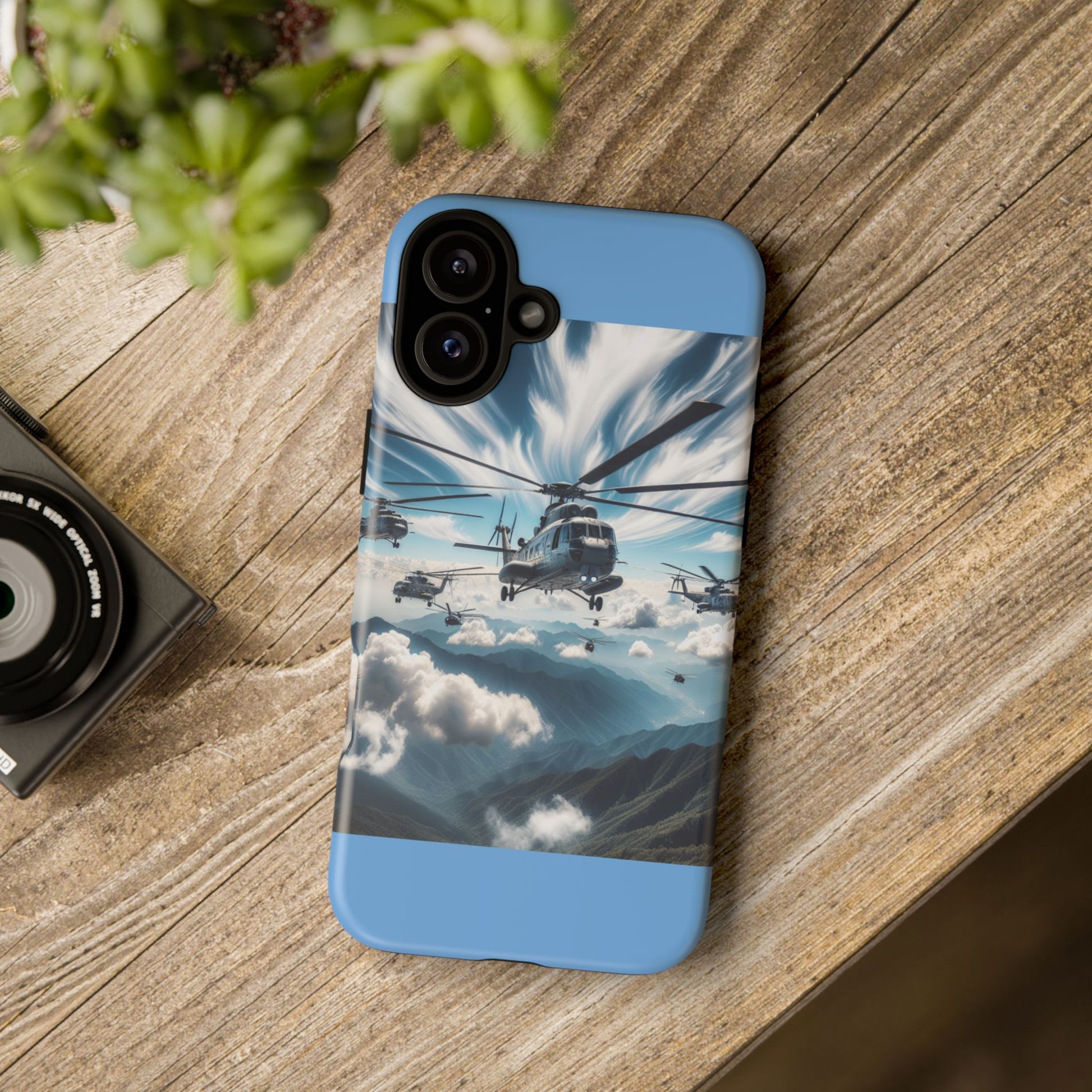 Tough Cases - Helicopter Design Phone Case, Military Style Cover, Unique Gift for Aviation Lovers, Durable Phone Protector, Hobbyist [...]