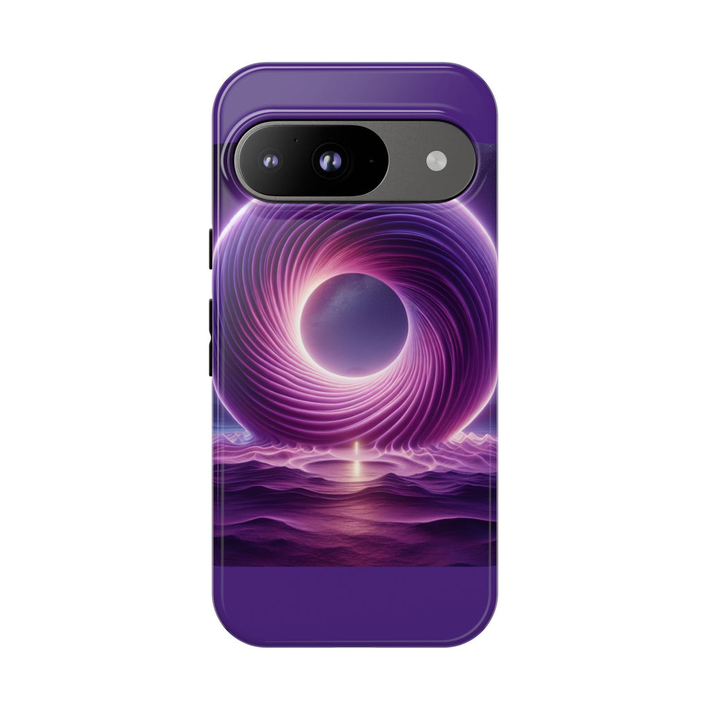 Colorful Phone Case with Swirling Design, Tough Phone Cover, Cosmic Phone Protector, Unique Gift for Tech Lovers, Stylish Smartphone Shell