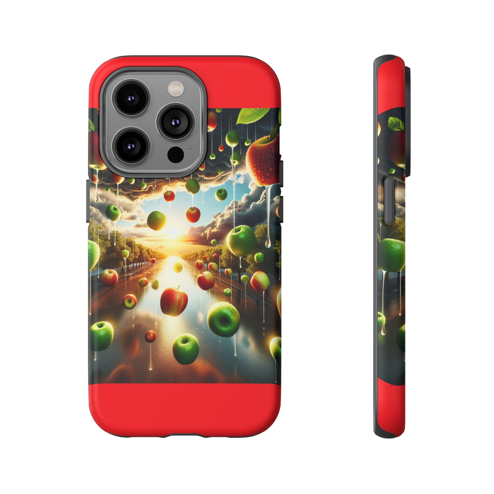 Vibrant Phone Case with Artistic Apple Design, Unique Gift for Art Lovers, Trendy Accessory for Any Occasion, Stylish Smartphone Cover