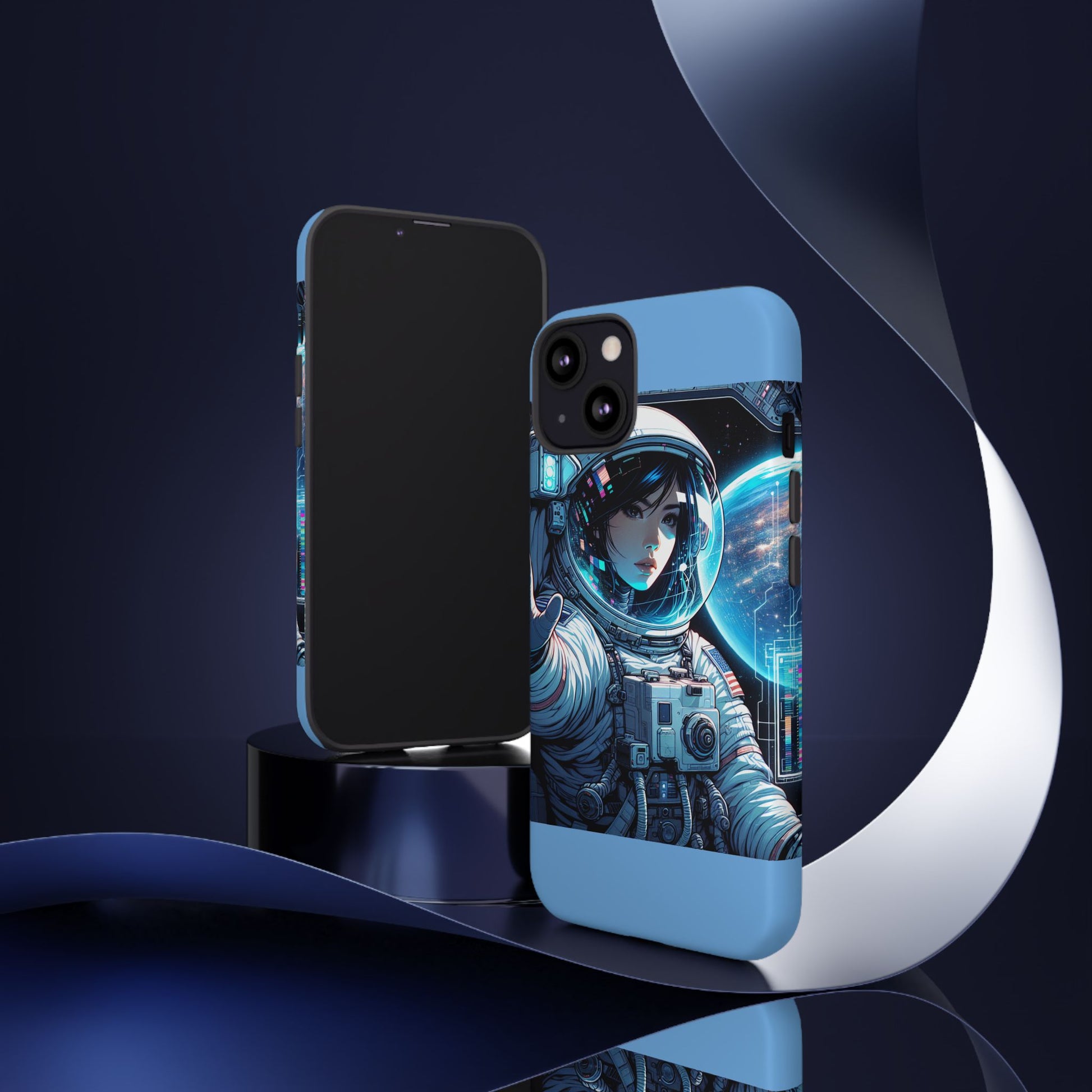 Astronaut Phone Case, Space-Themed Tough Case, Unique Gift for Science Lovers, Trendy Protection for Smartphones, Cool Tech Accessories