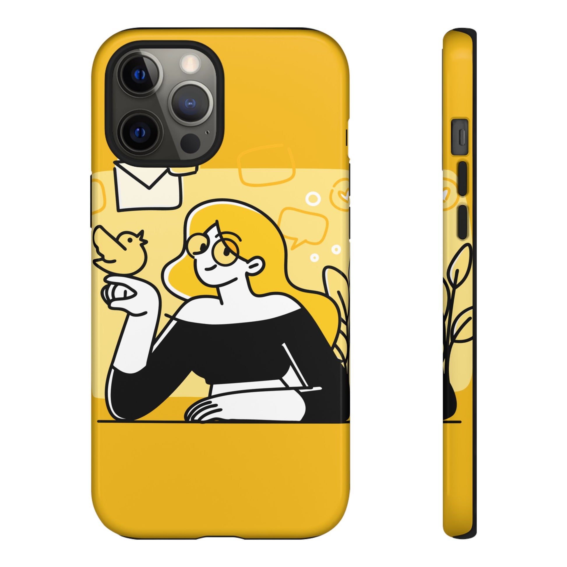 Chic Phone Case with Playful Design, Smartphone Cover, Unique Gift, Trendy Accessory, Eco-Friendly Case