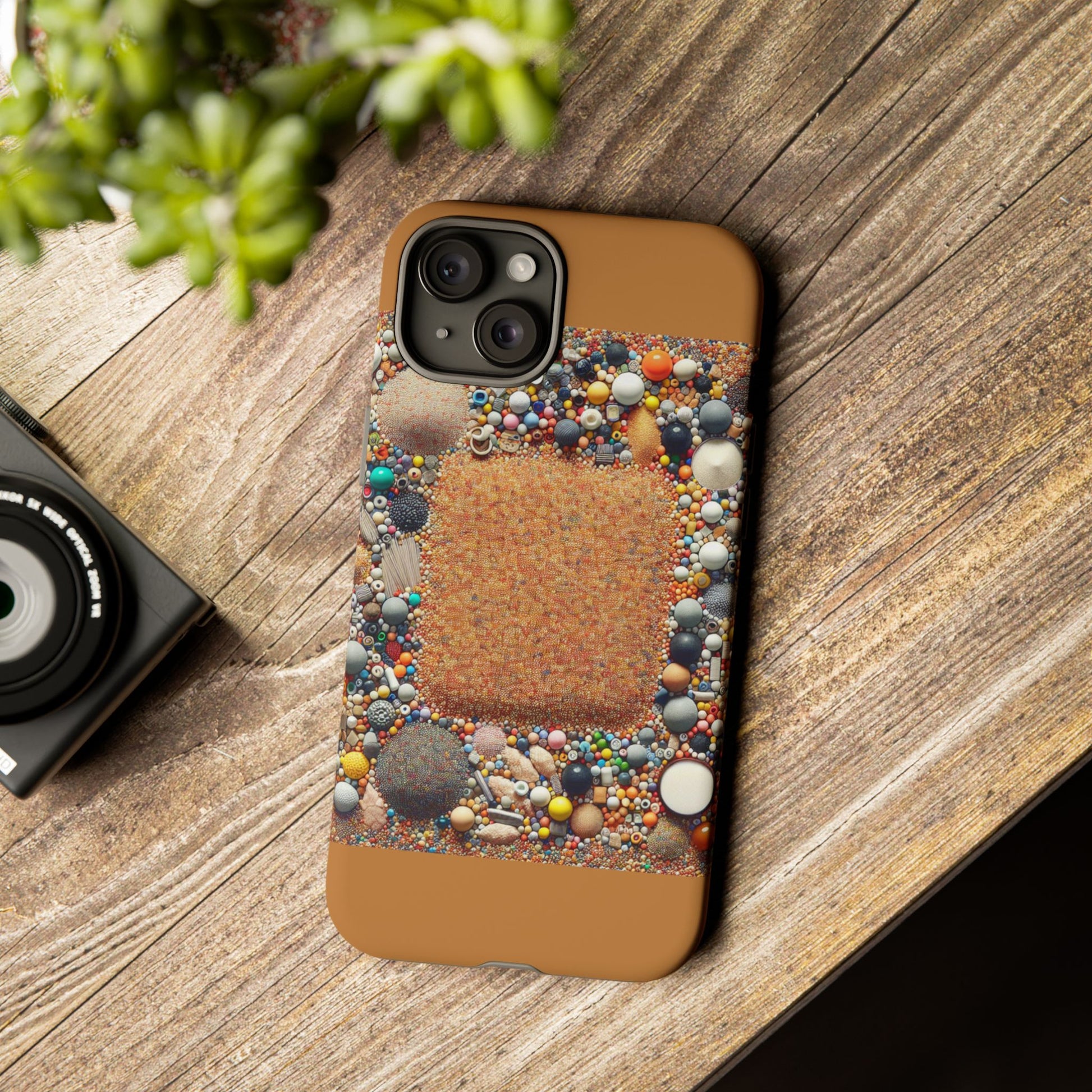 Colorful Phone Case with Unique Texture, Tough Case, Phone Accessory, Trendy Design, Gift for Tech Lovers, Durable Protection