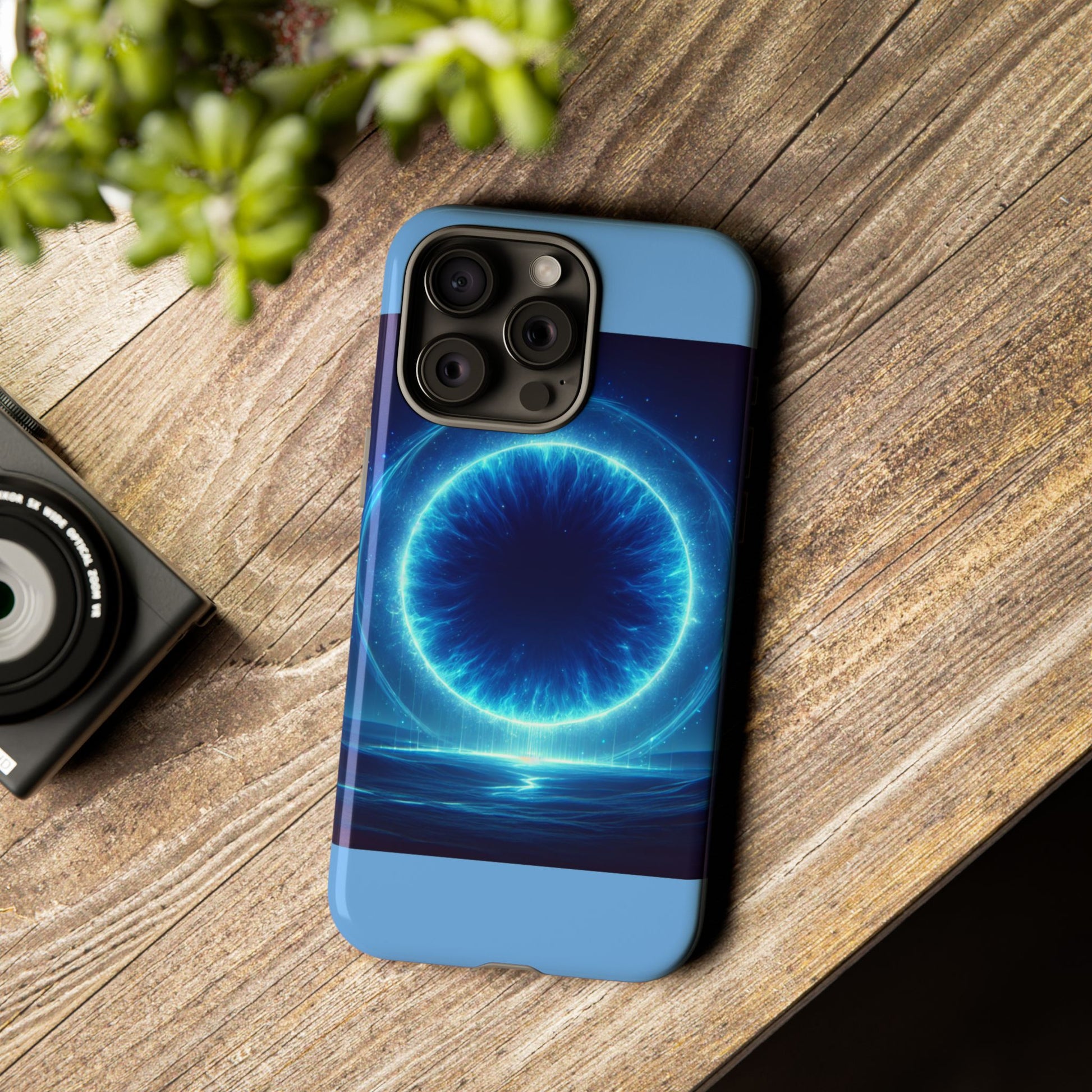Blue Galaxy Phone Case, Tough Phone Cover, Cosmic Protection Case, Space Design, Gift for Space Lovers
