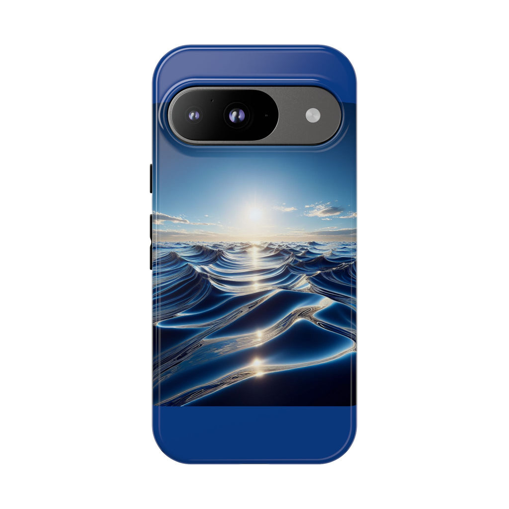 Ocean Wave Phone Case, Tough Phone Cover, Stylish Cell Case, Gift for Beach Lovers, Customizable Phone Accessory